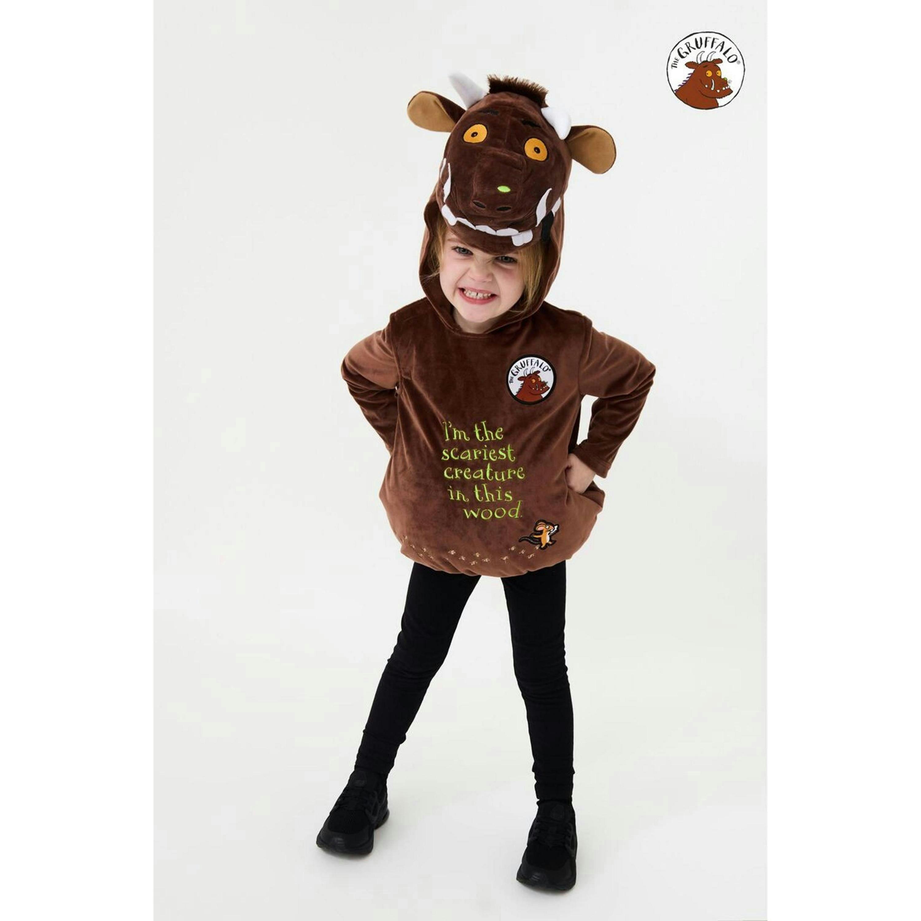 Gruffalo & Friends Unisex Kids Brown 3D Scariest Creature In This Wood 2 Piece Costume by Vanilla Underground , view 1 of 5