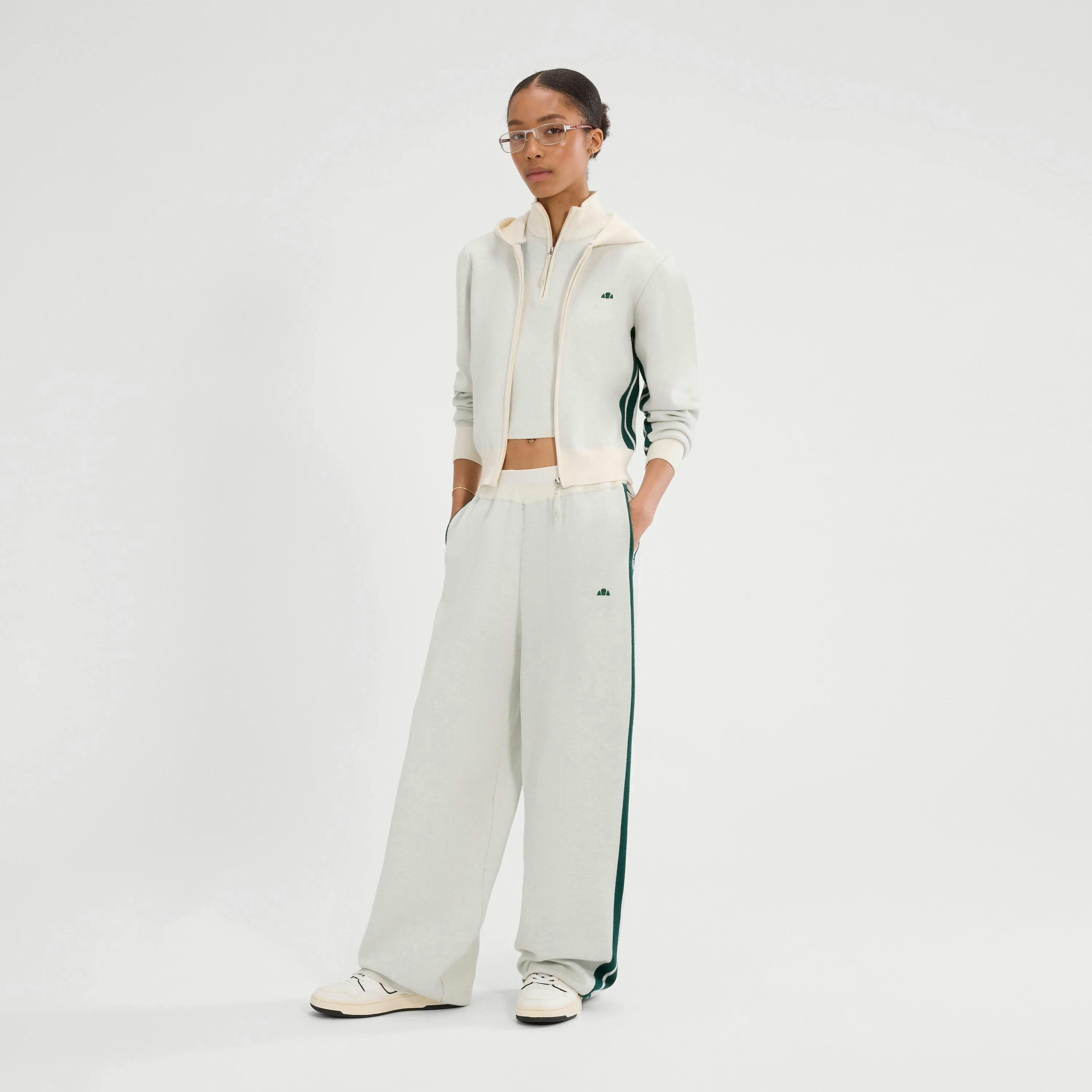 Laneisa Knitted FZ Hoodie - Off White , view 1 of 4
