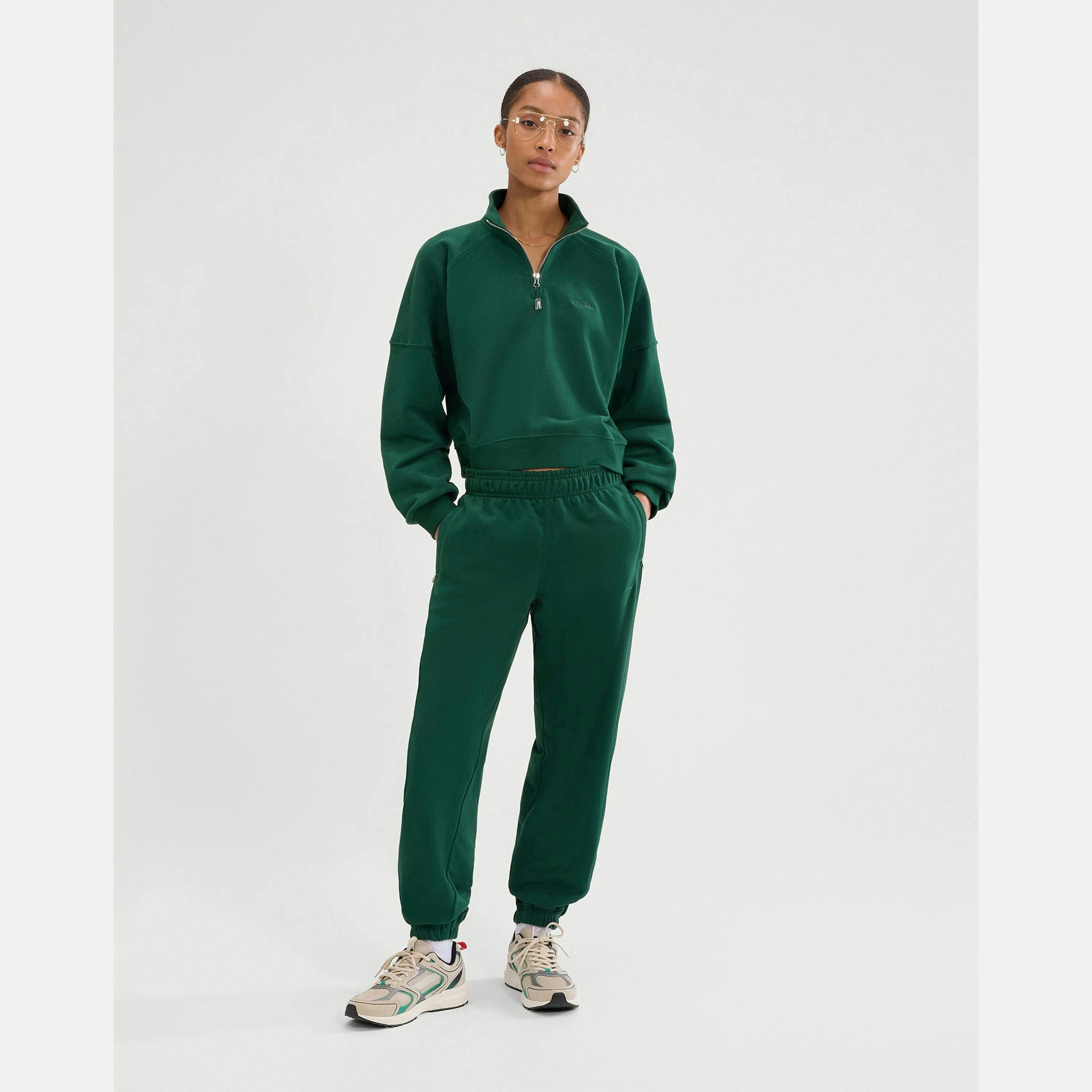 Carrera 1/4 Zip Sweatshirt - Dark Green , view 4 of 4