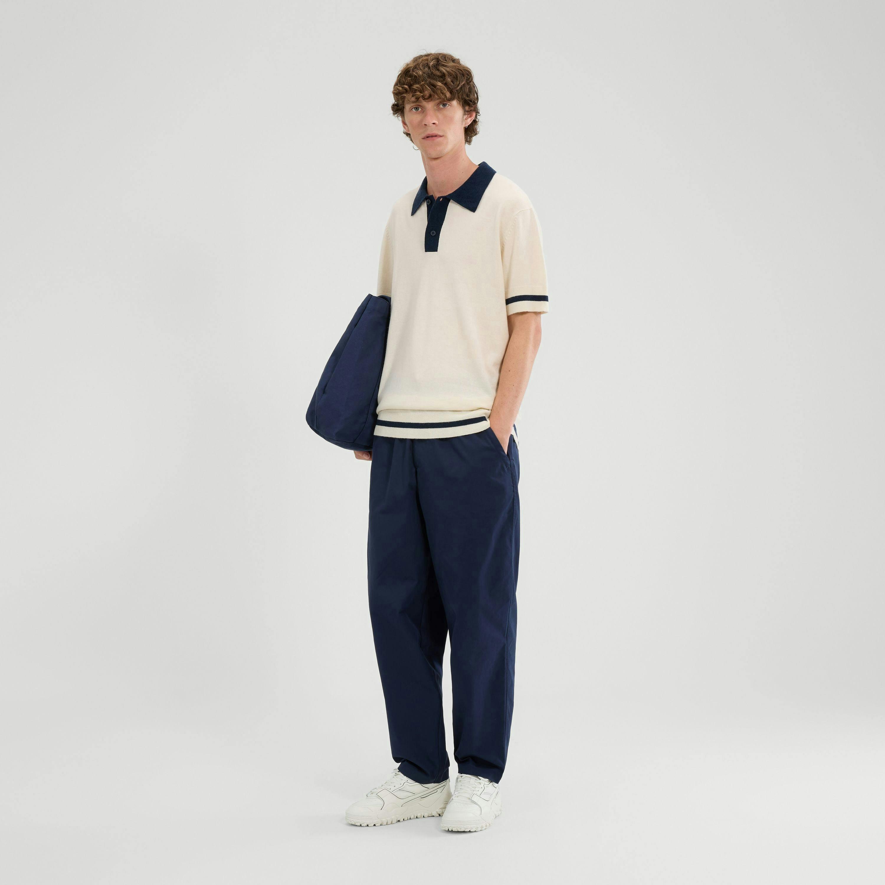 Tuccia Knit Polo - Off White , view 4 of 4