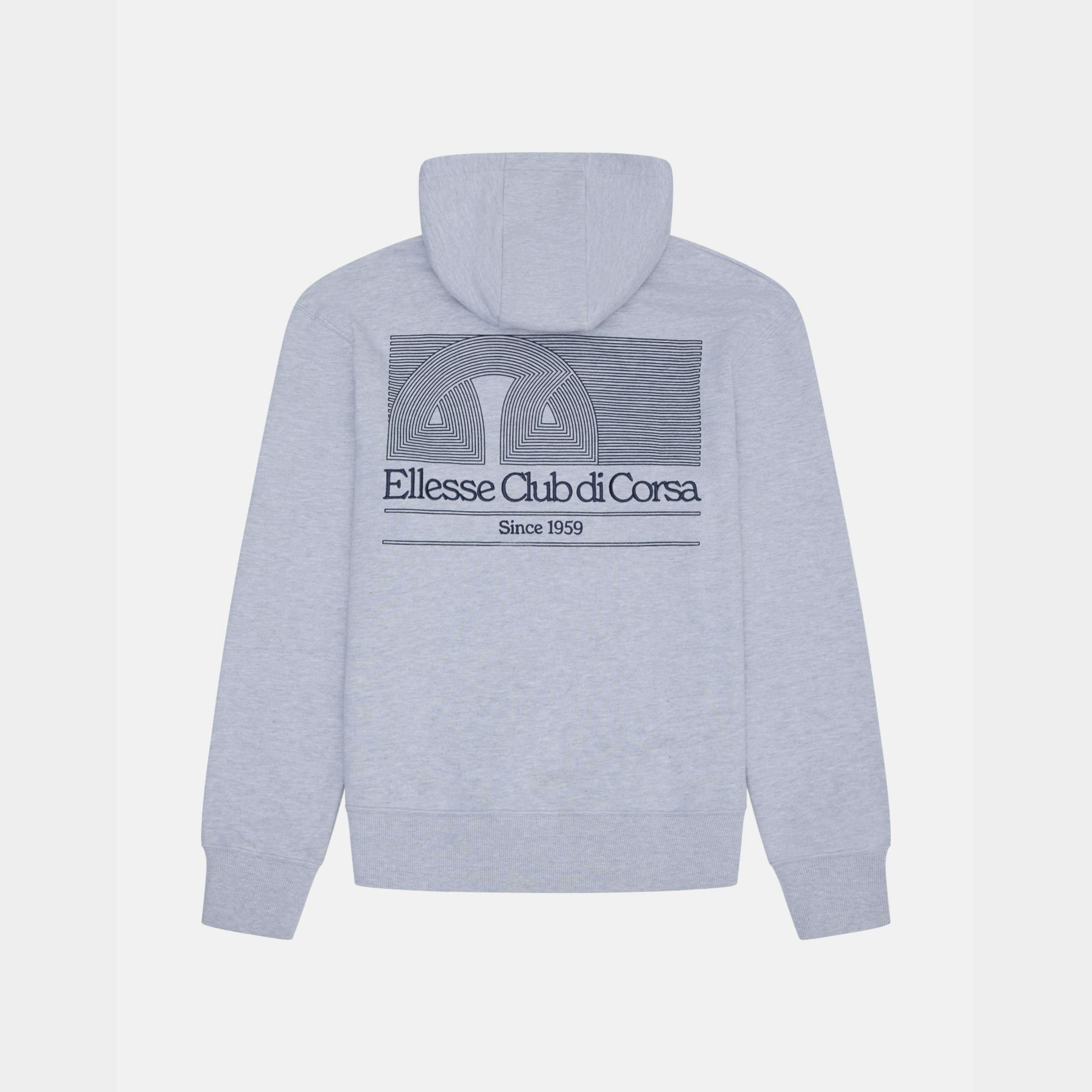 Club Di Corsa Hoodie - Light Grey Marl , view 2 of 4