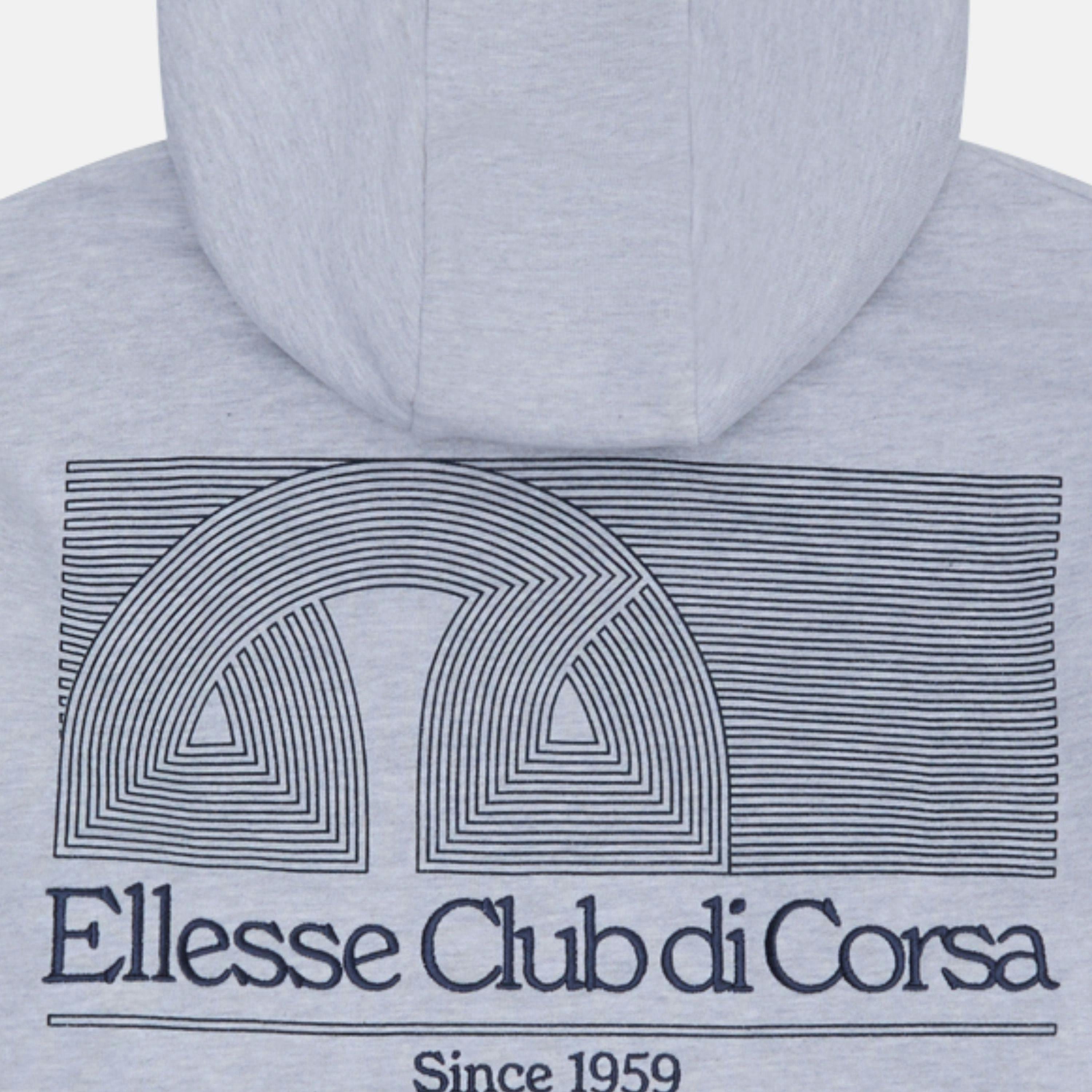 Club Di Corsa Hoodie - Light Grey Marl , view 3 of 4