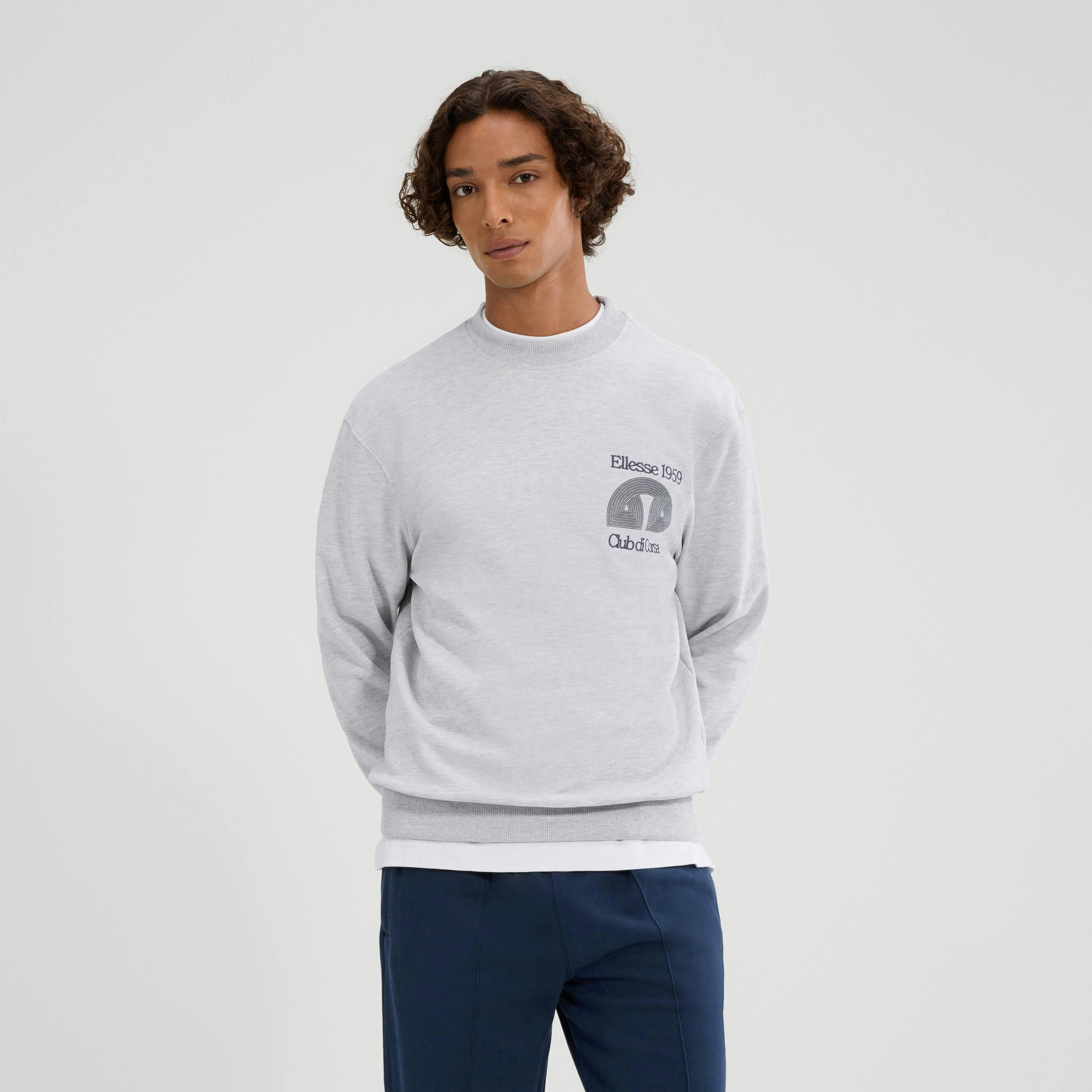 Club Di Corsa Sweatshirt - Light Grey Marl , view 1 of 4