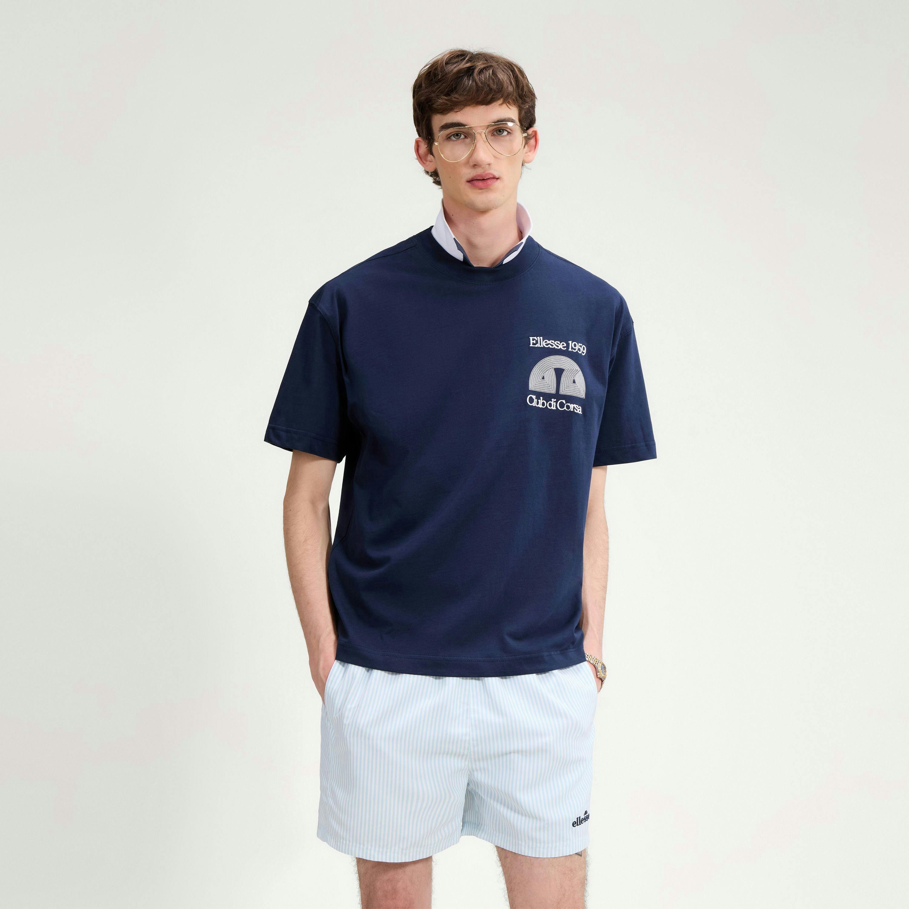 Club Di Corsa Tee - Navy , view 3 of 3