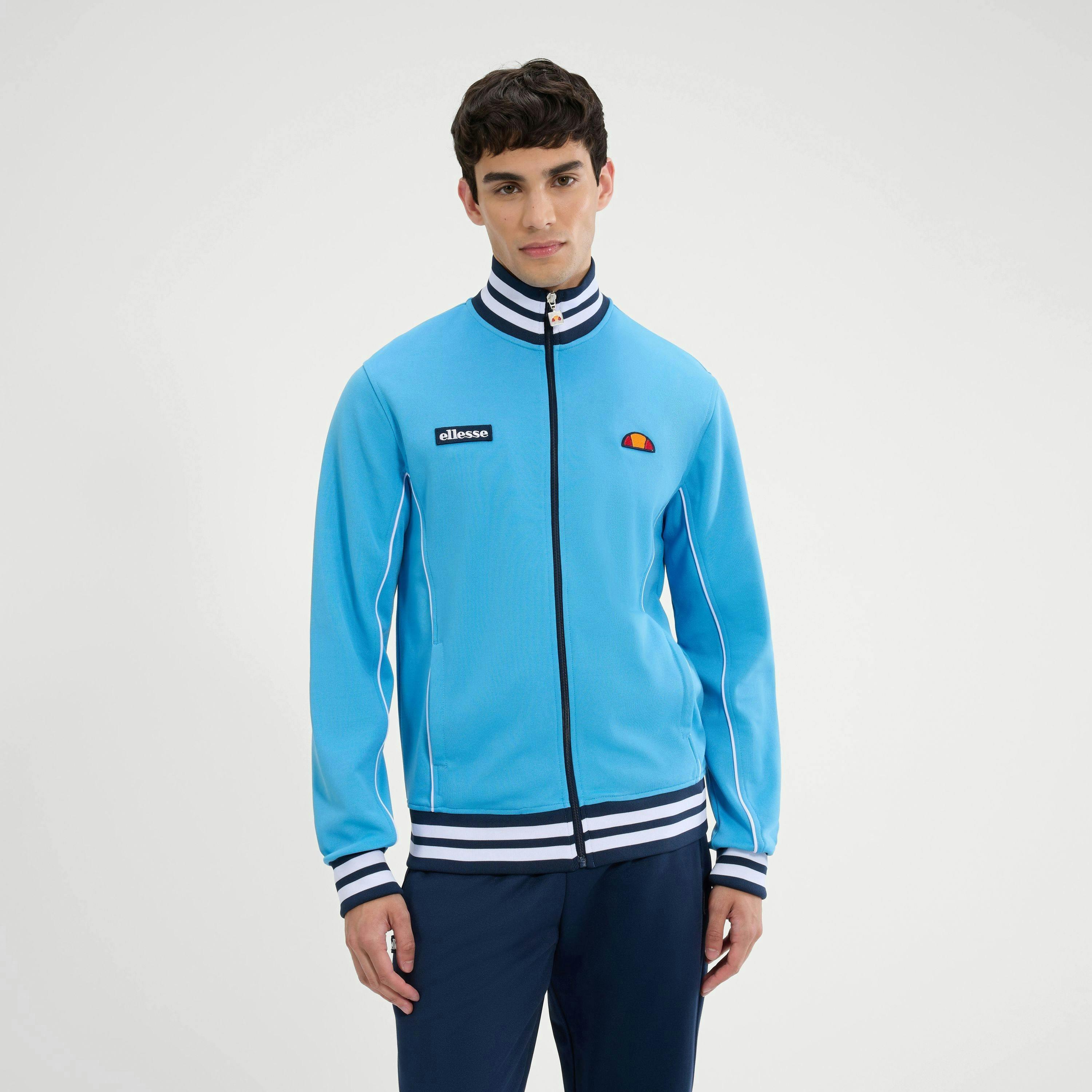 Milan Track Jacket - Light Blue/Navy , view 1 of 4