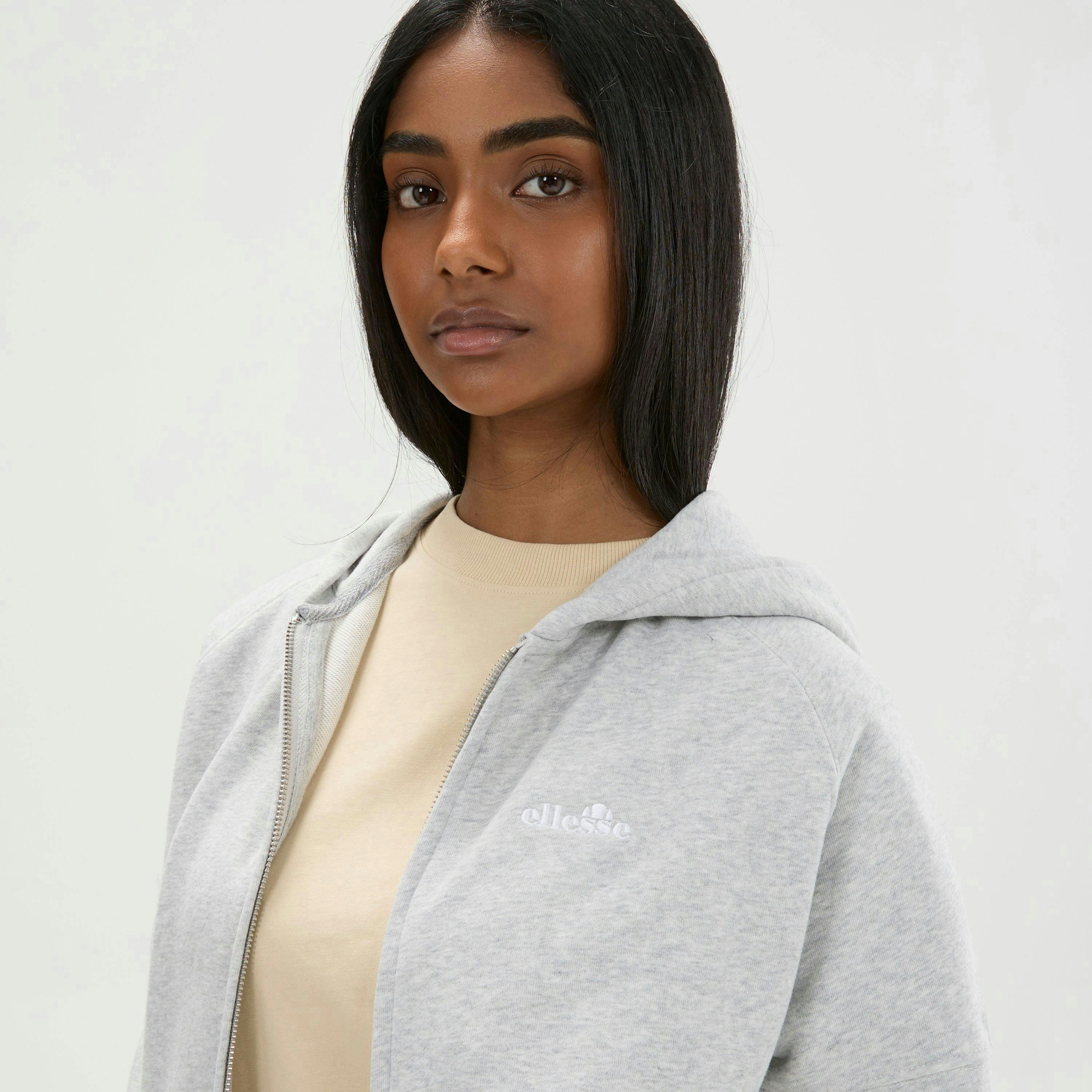 Pianella FZ Hoodie - Light Grey Marl , view 3 of 4