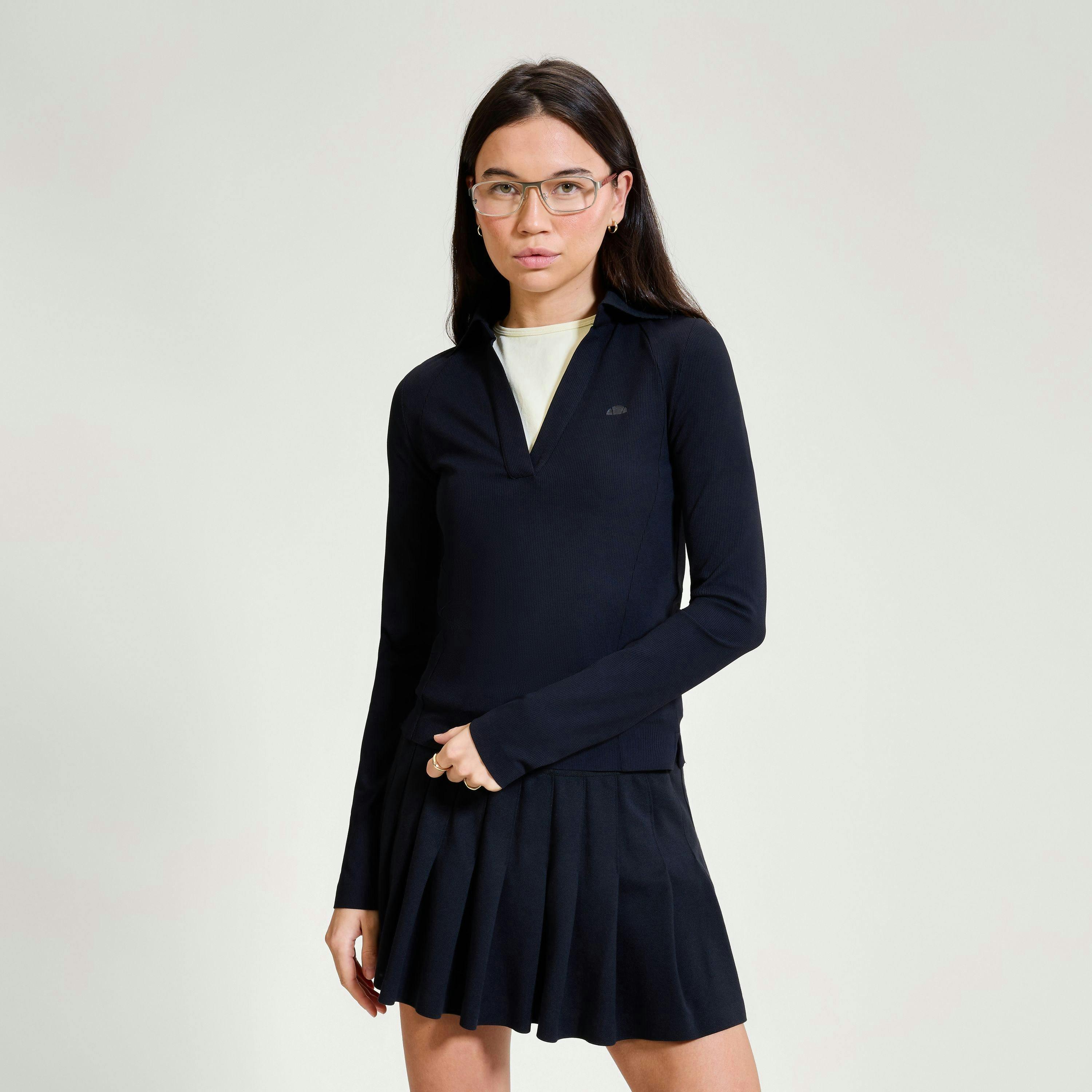 Jeorg LS Fitted Polo Shirt - Black , view 3 of 3