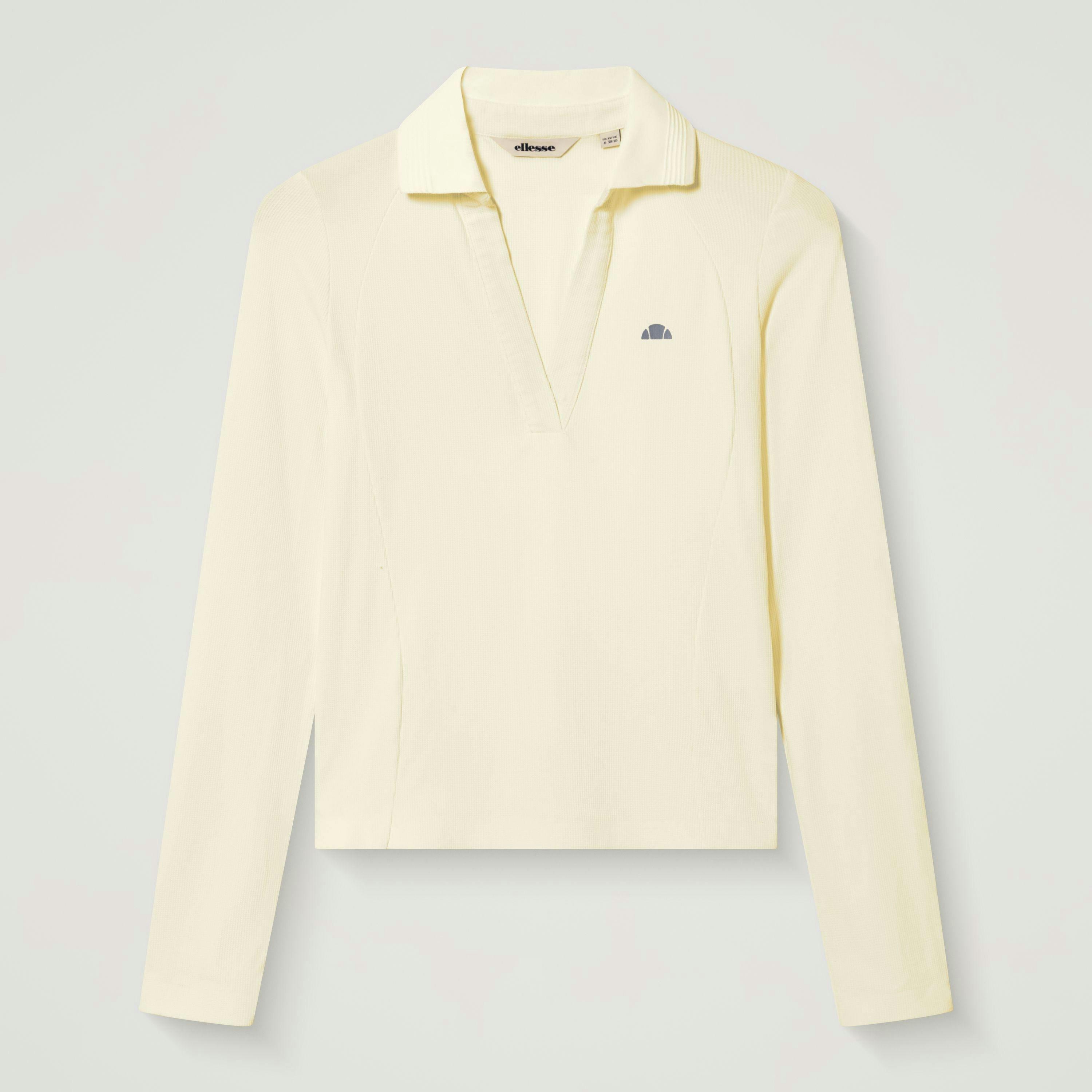 Jeorg LS Fitted Polo Shirt - Light Yellow , view 1 of 3