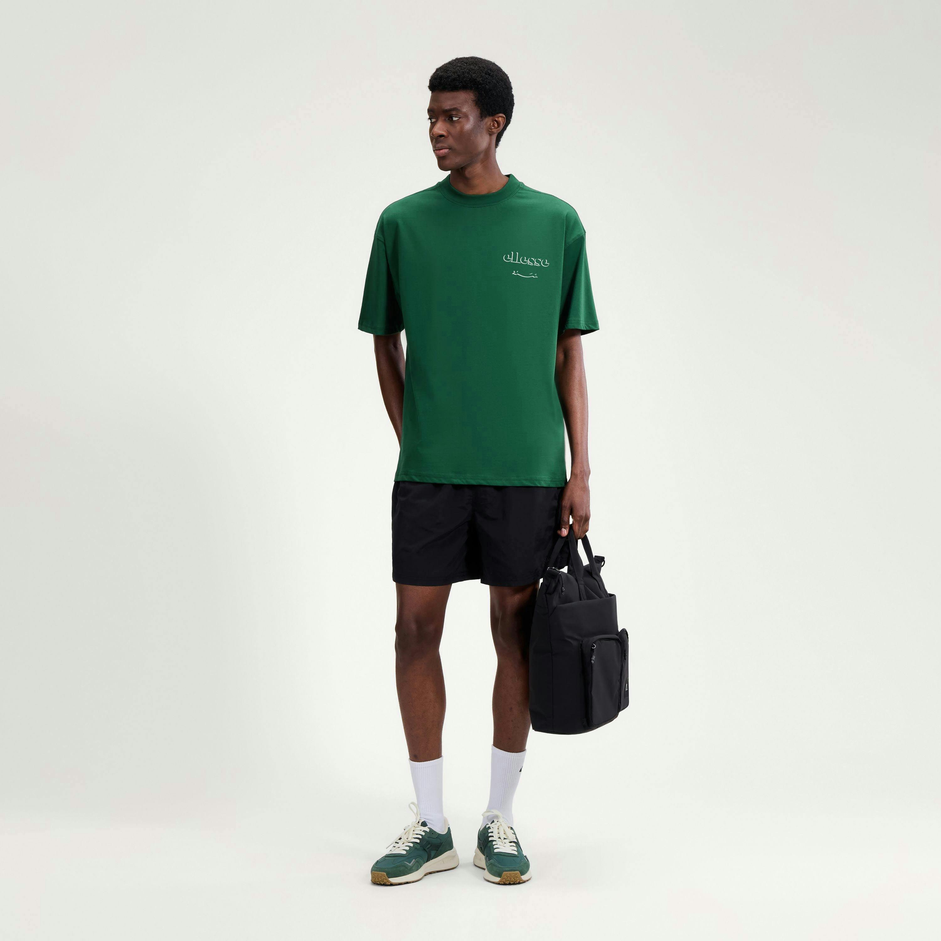 Scroll Tee - Dark Green , view 2 of 3
