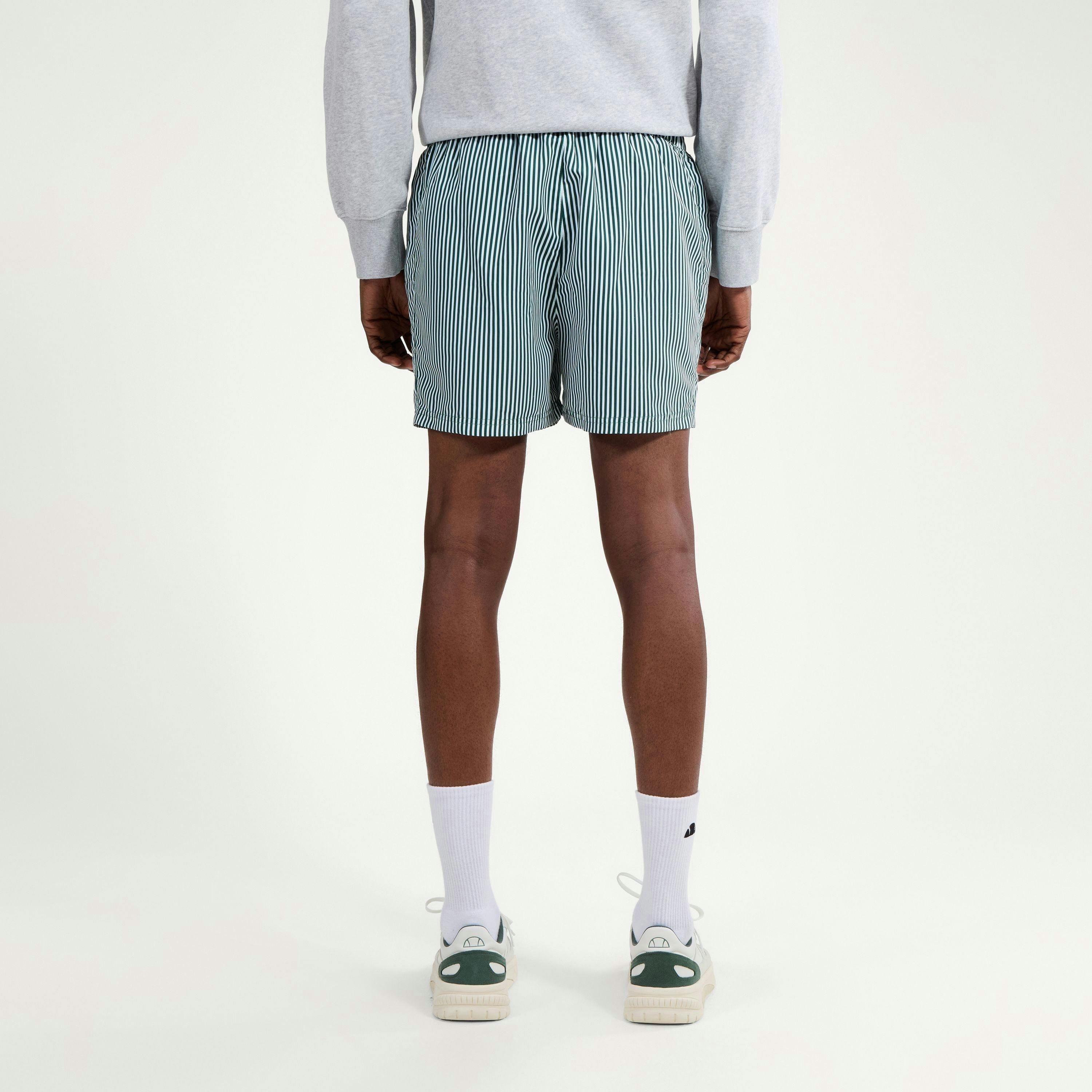Sylbio Swim Short - White/Dark Green , view 2 of 4