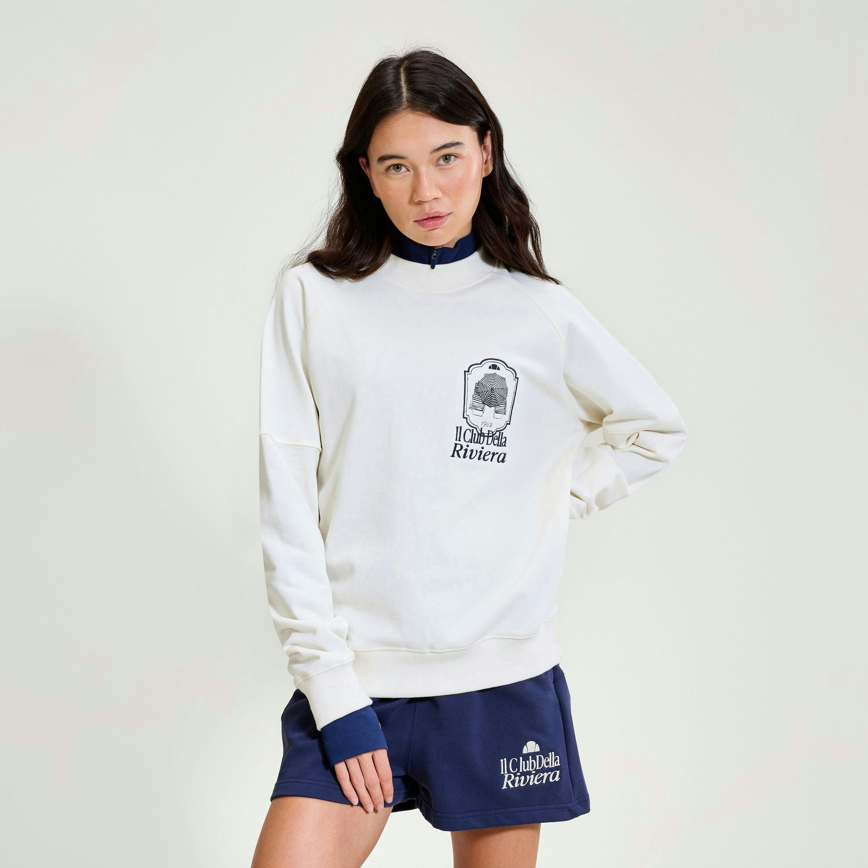 Rosmara Sweatshirt - Off White/Dark Blue , view 1 of 4