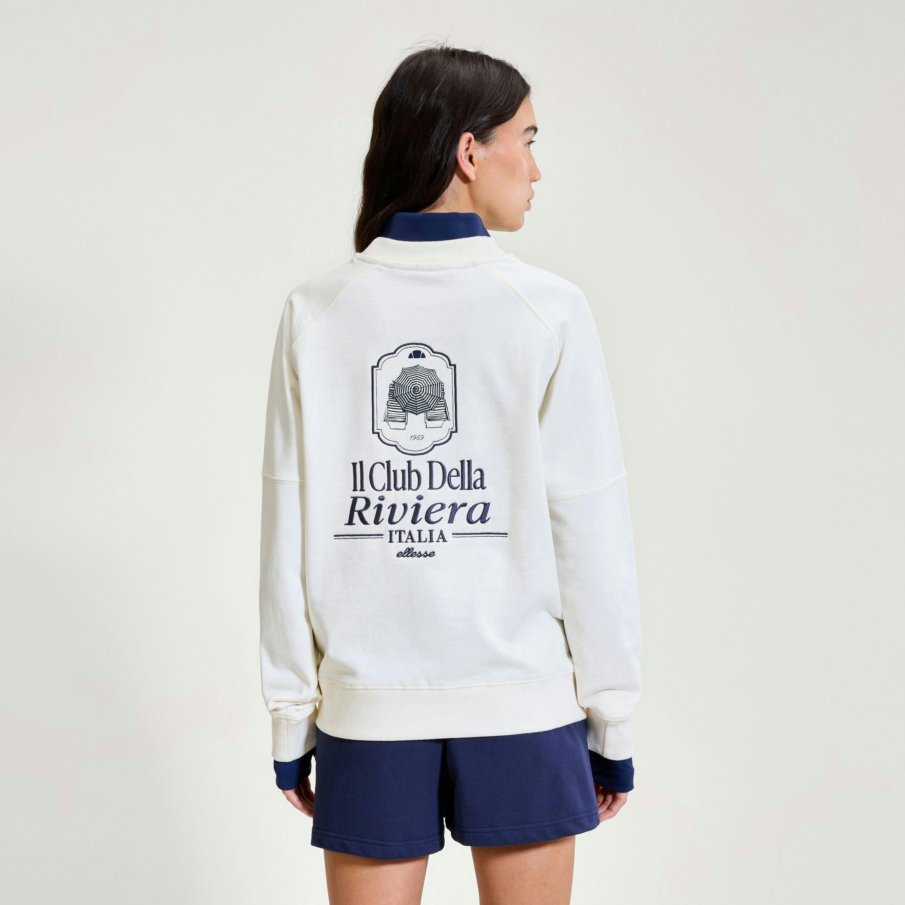 Rosmara Sweatshirt - Off White/Dark Blue , view 2 of 4