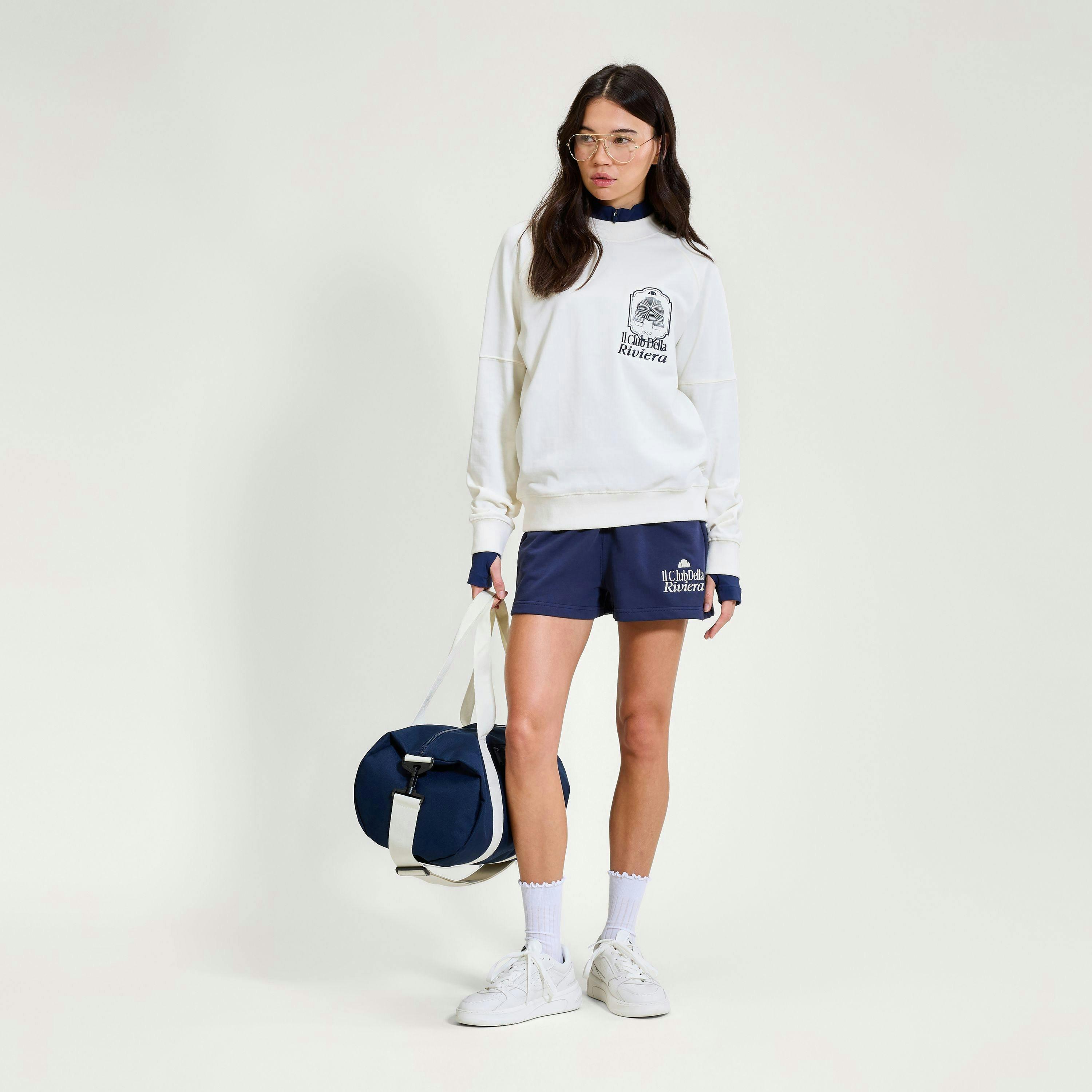 Rosmara Sweatshirt - Off White/Dark Blue , view 4 of 4