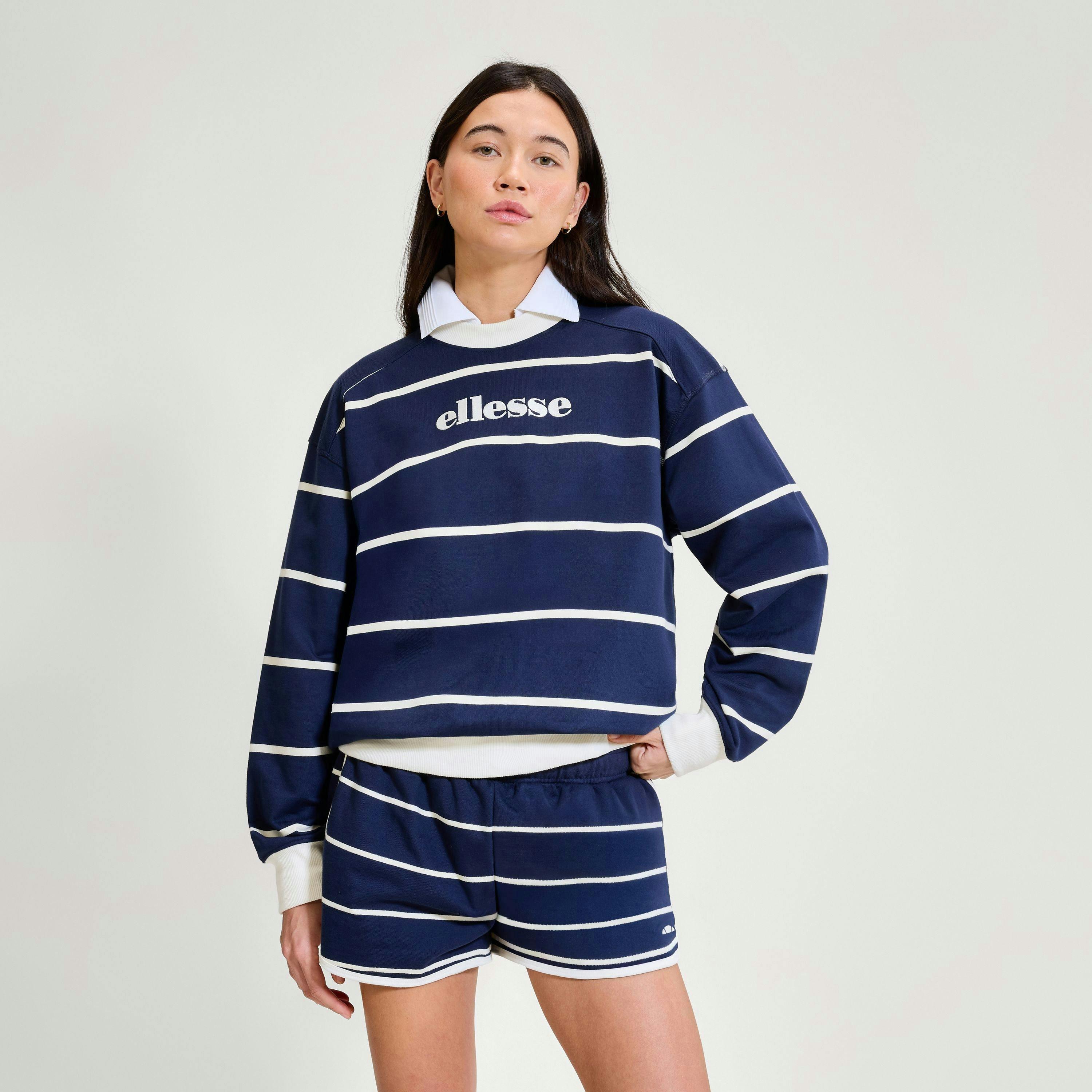 Taggia Sweatshirt - Dark Blue/Off White , view 1 of 4