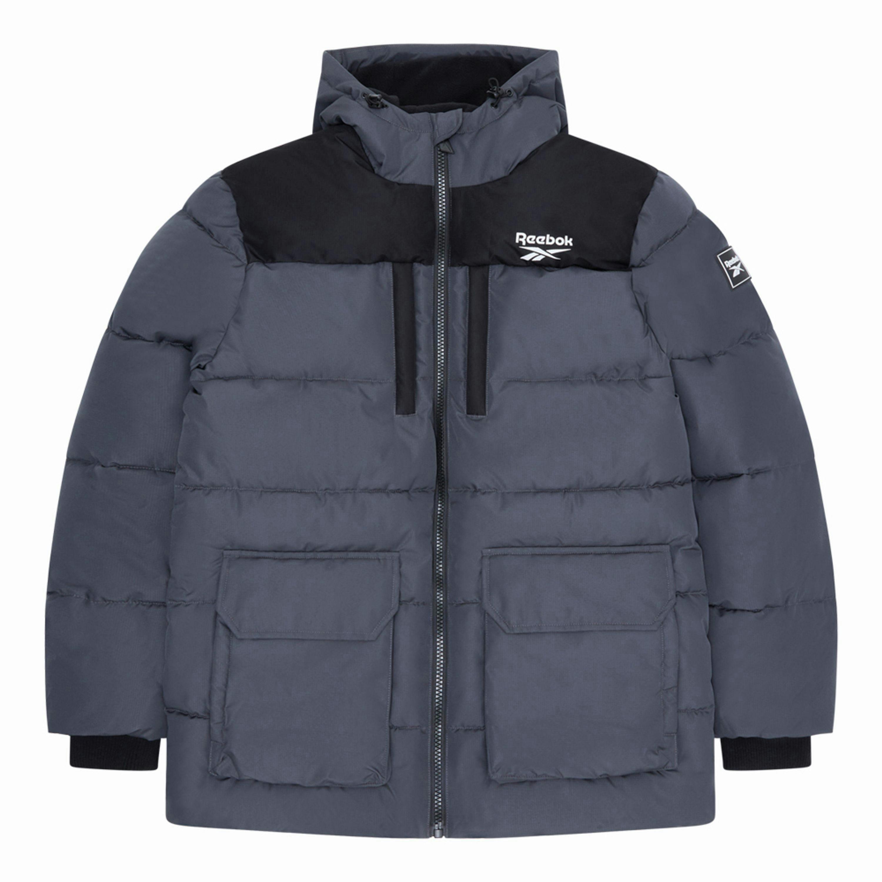 RB1497 Parka Puffer Jacket - Charcoal , view 2 of 2