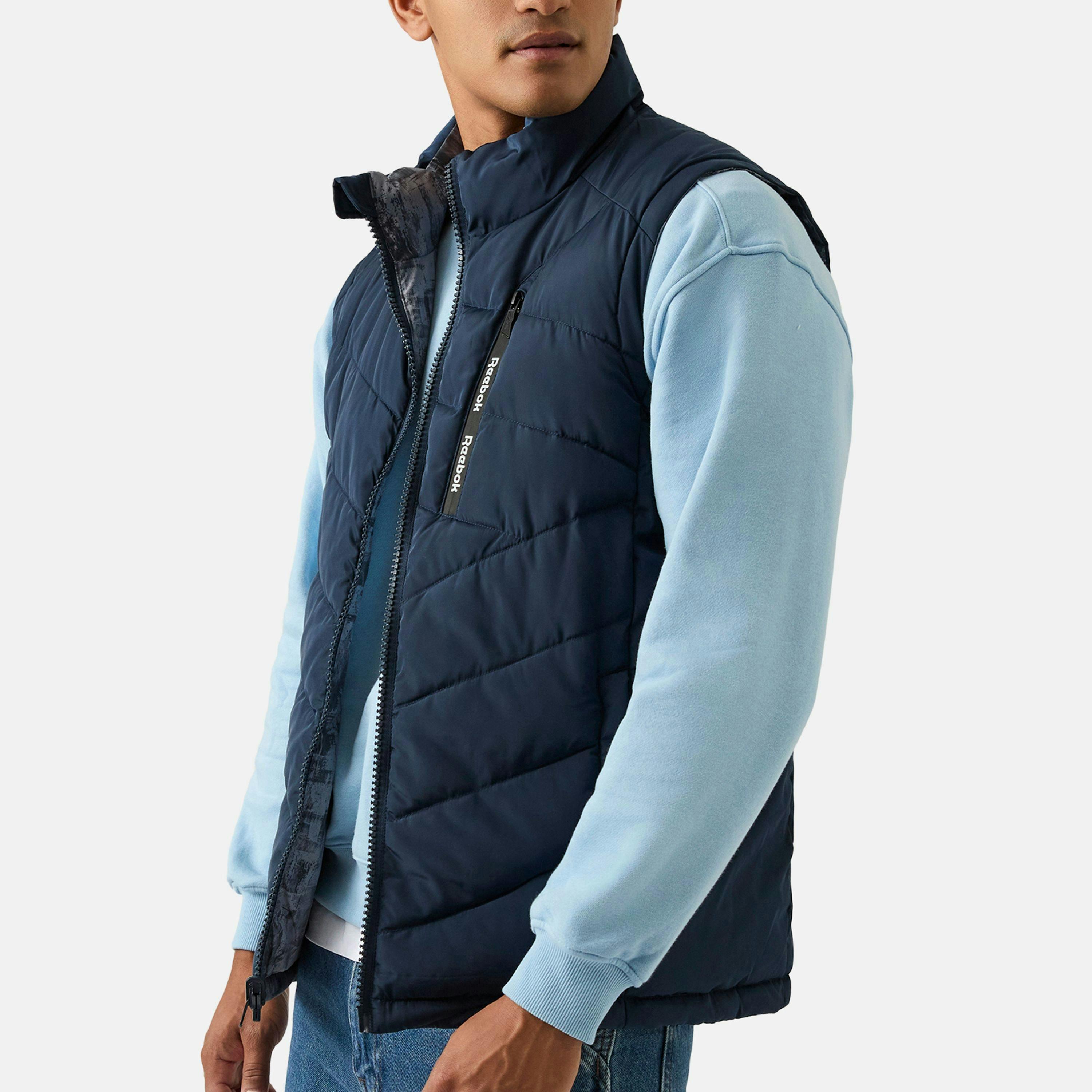 RB1572 Reversible Puffer Vest - Batik Blue | Clarks UK