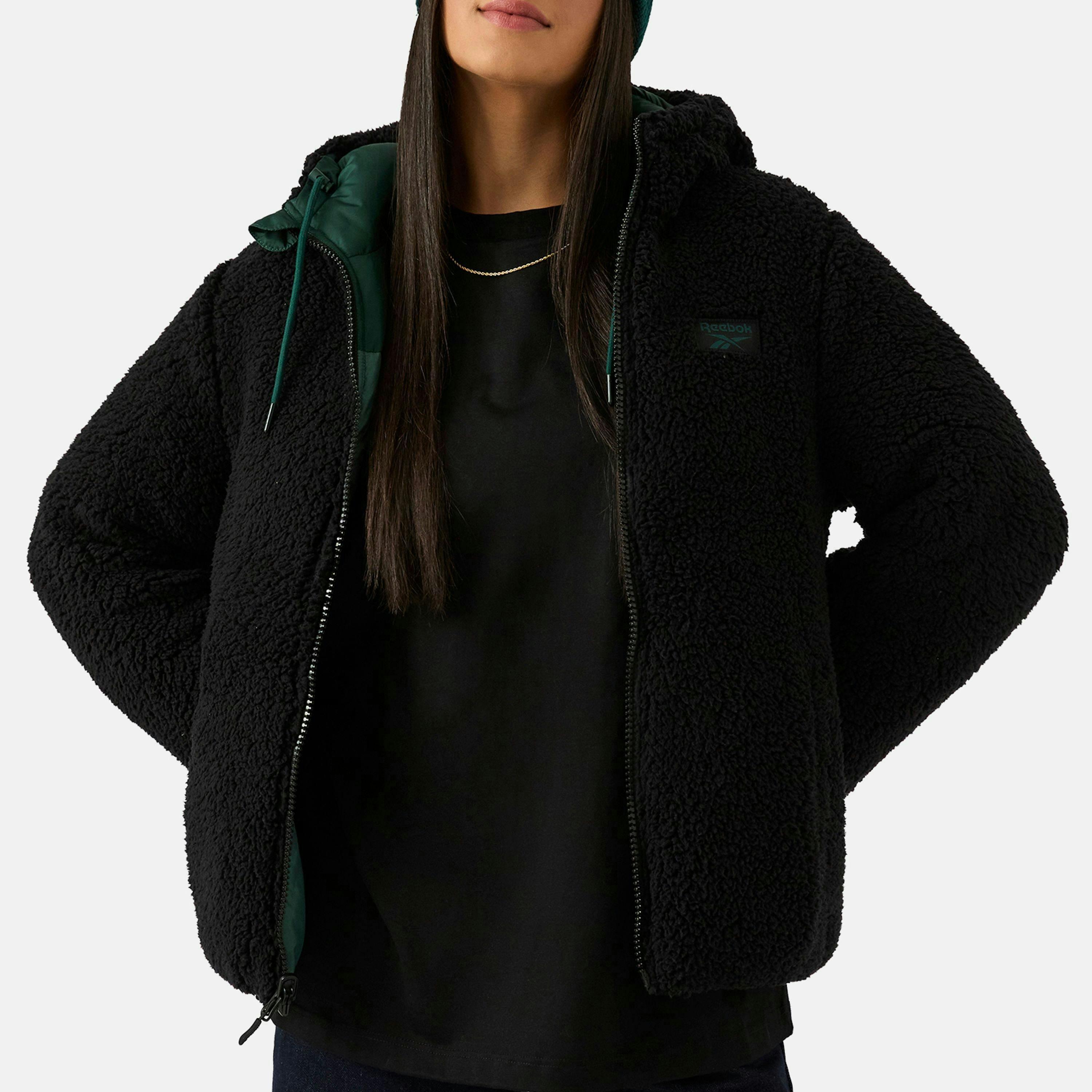 RB2103 Reversible Puffer Sherpa - Hunter Green , view 2 of 4