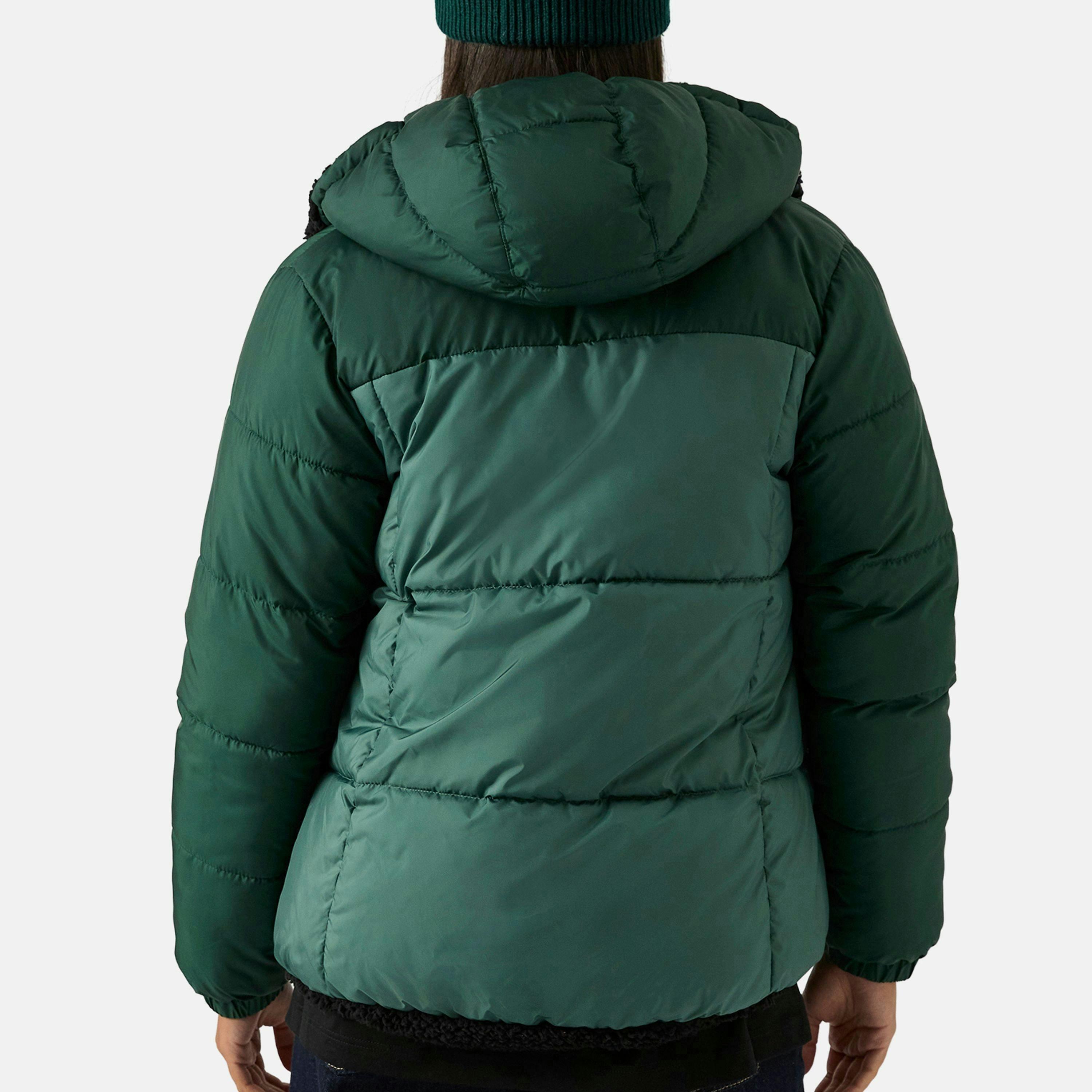RB2103 Reversible Puffer Sherpa - Hunter Green , view 3 of 4