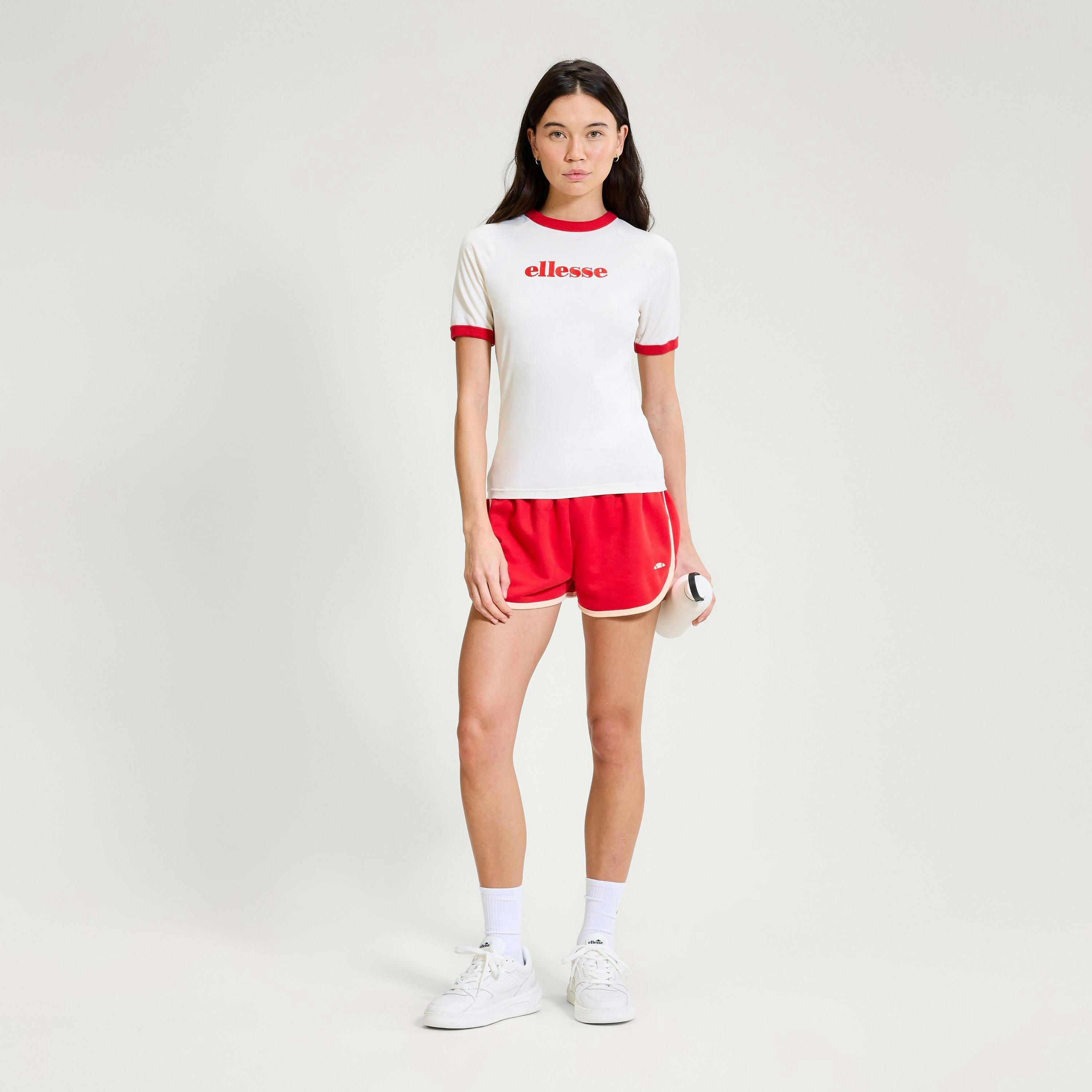 Albenga Tee - Off White/Red , view 2 of 3