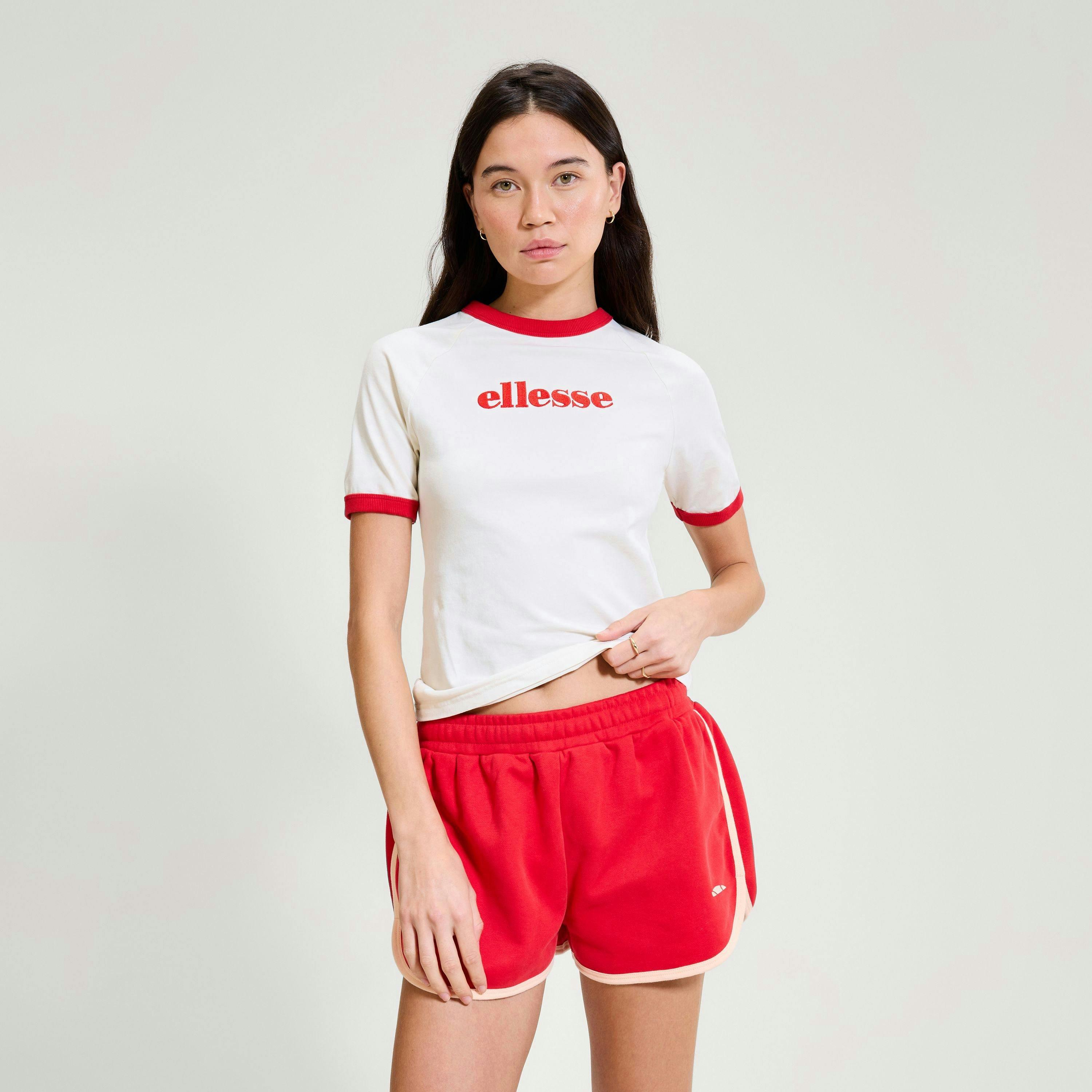 Albenga Tee - Off White/Red , view 3 of 3
