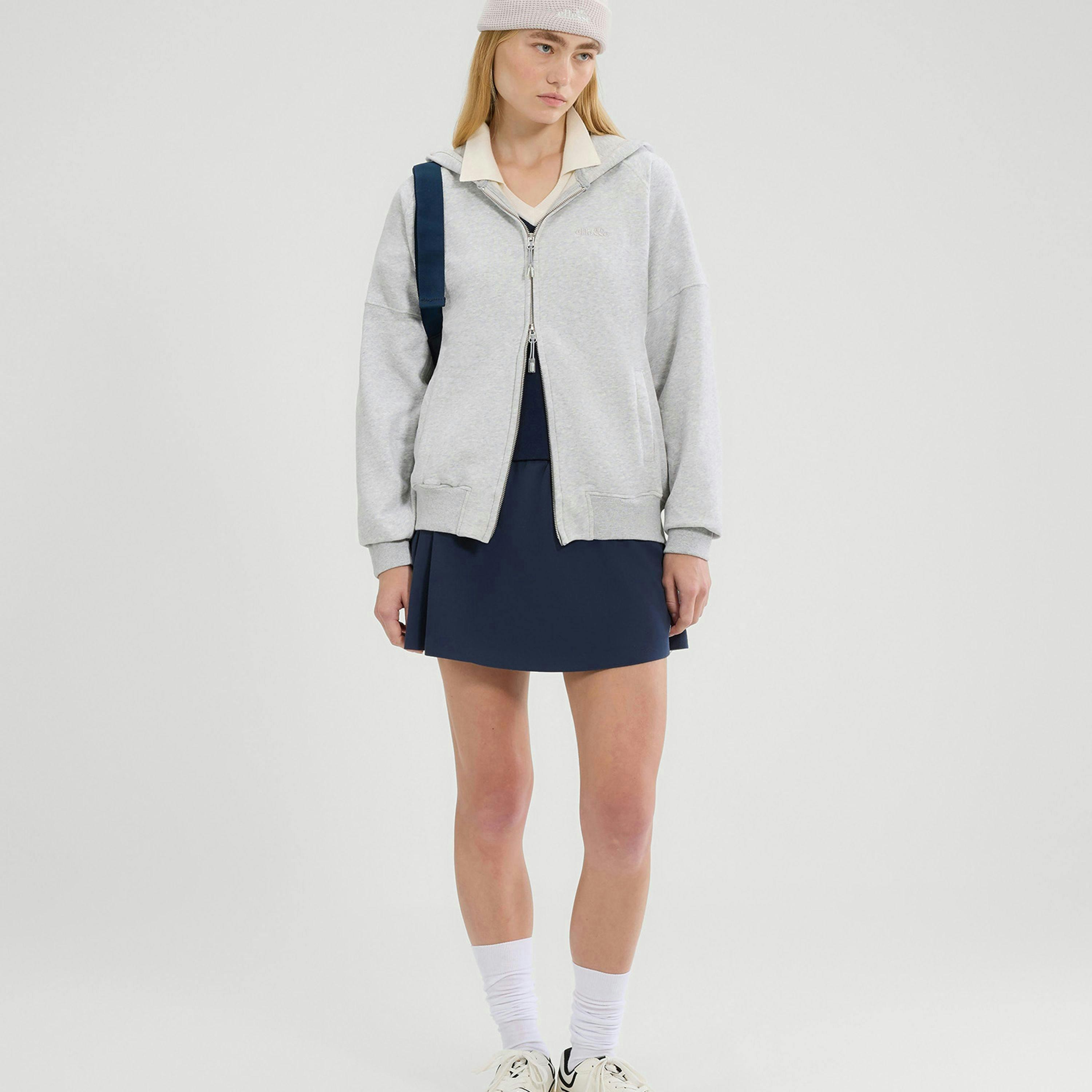 Pianella FZ Hoodie - Light Grey Marl , view 4 of 4