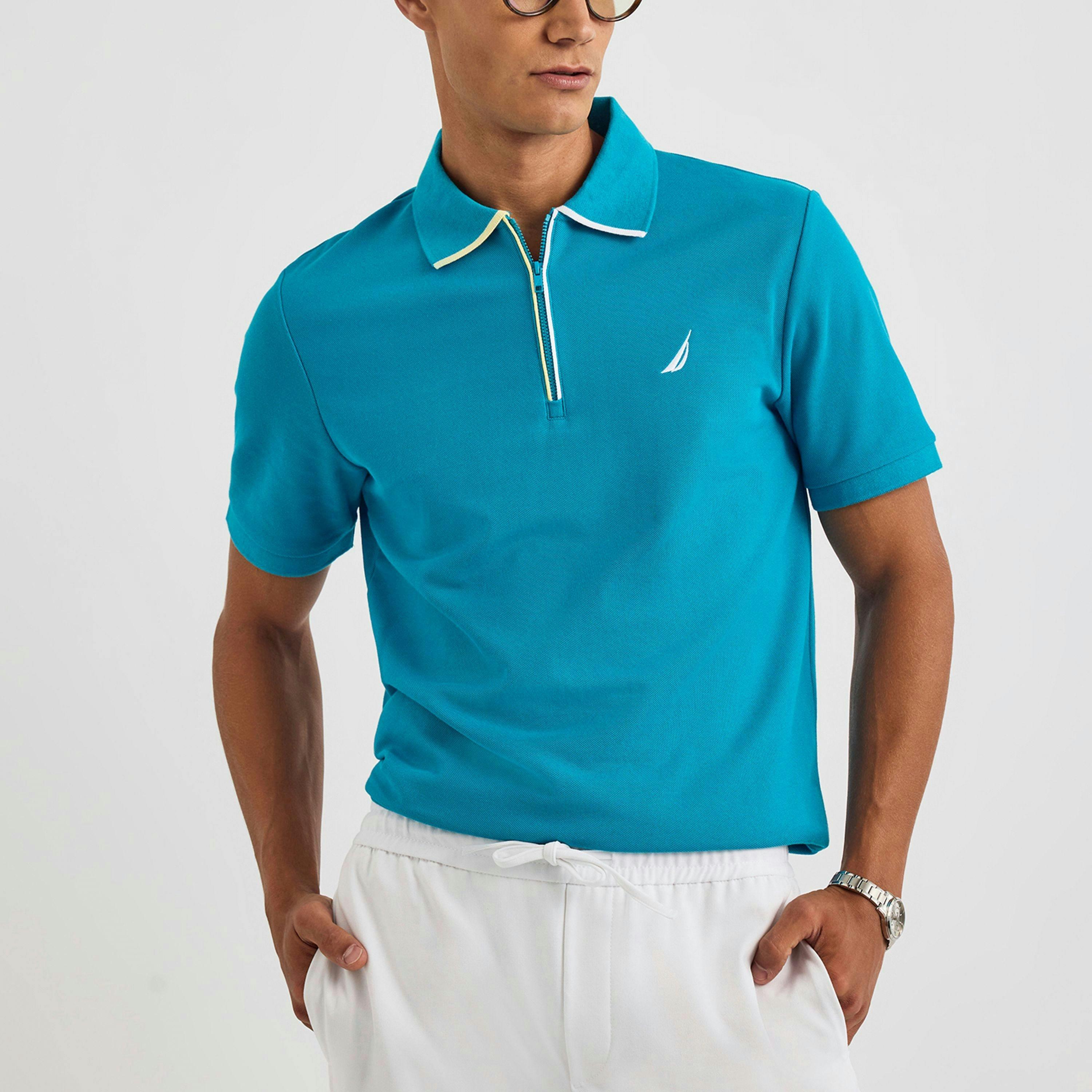 Seton Polo Shirt - Aqua , view 1 of 4