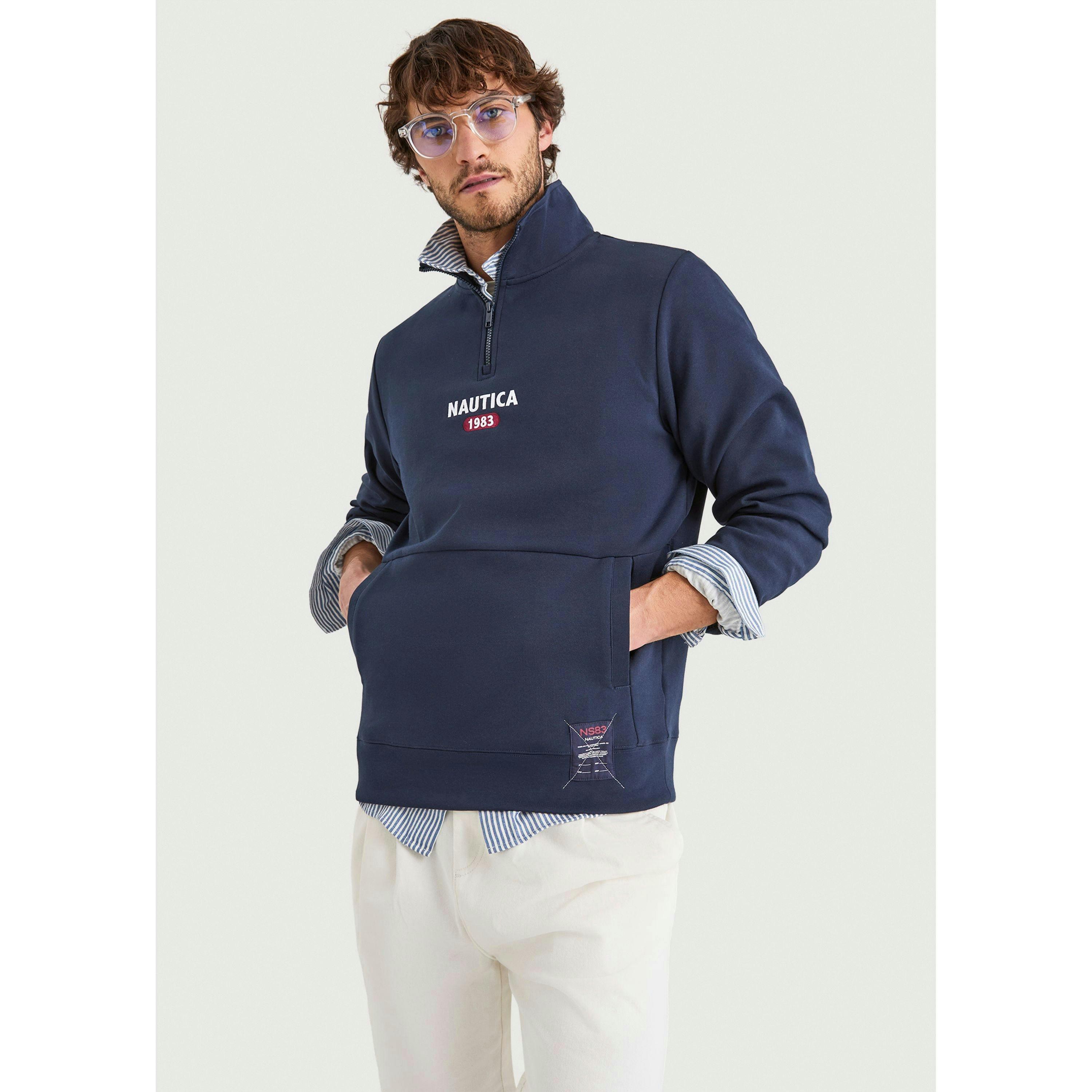 Lumin 1/4 Zip Top-Dark Navy , view 1 of 4
