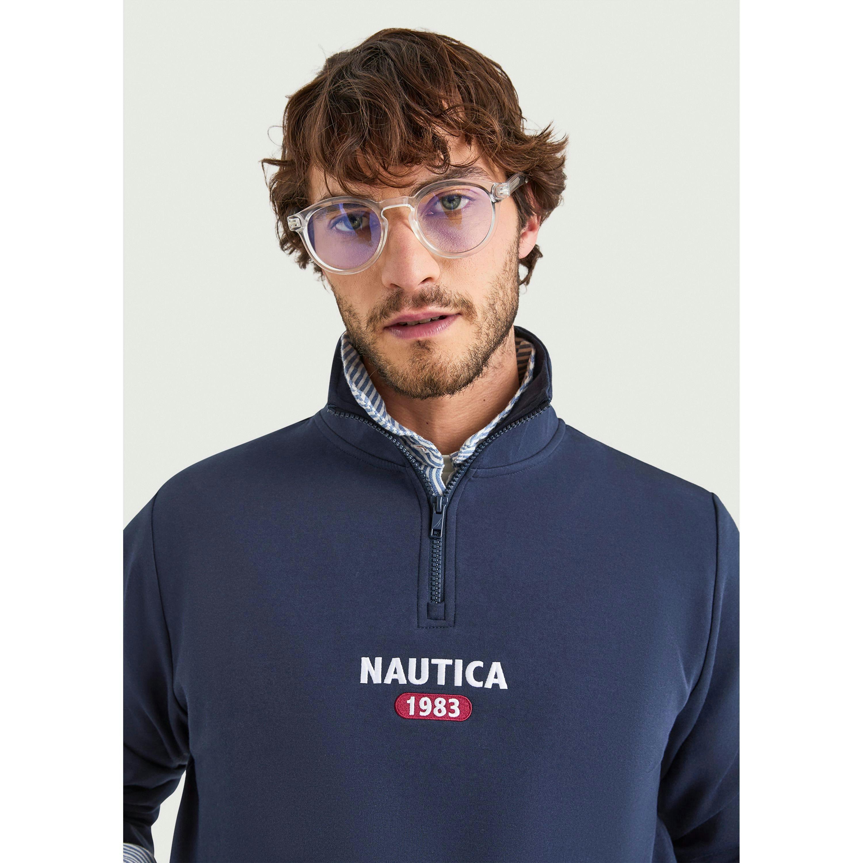 Lumin 1/4 Zip Top-Dark Navy , view 3 of 4