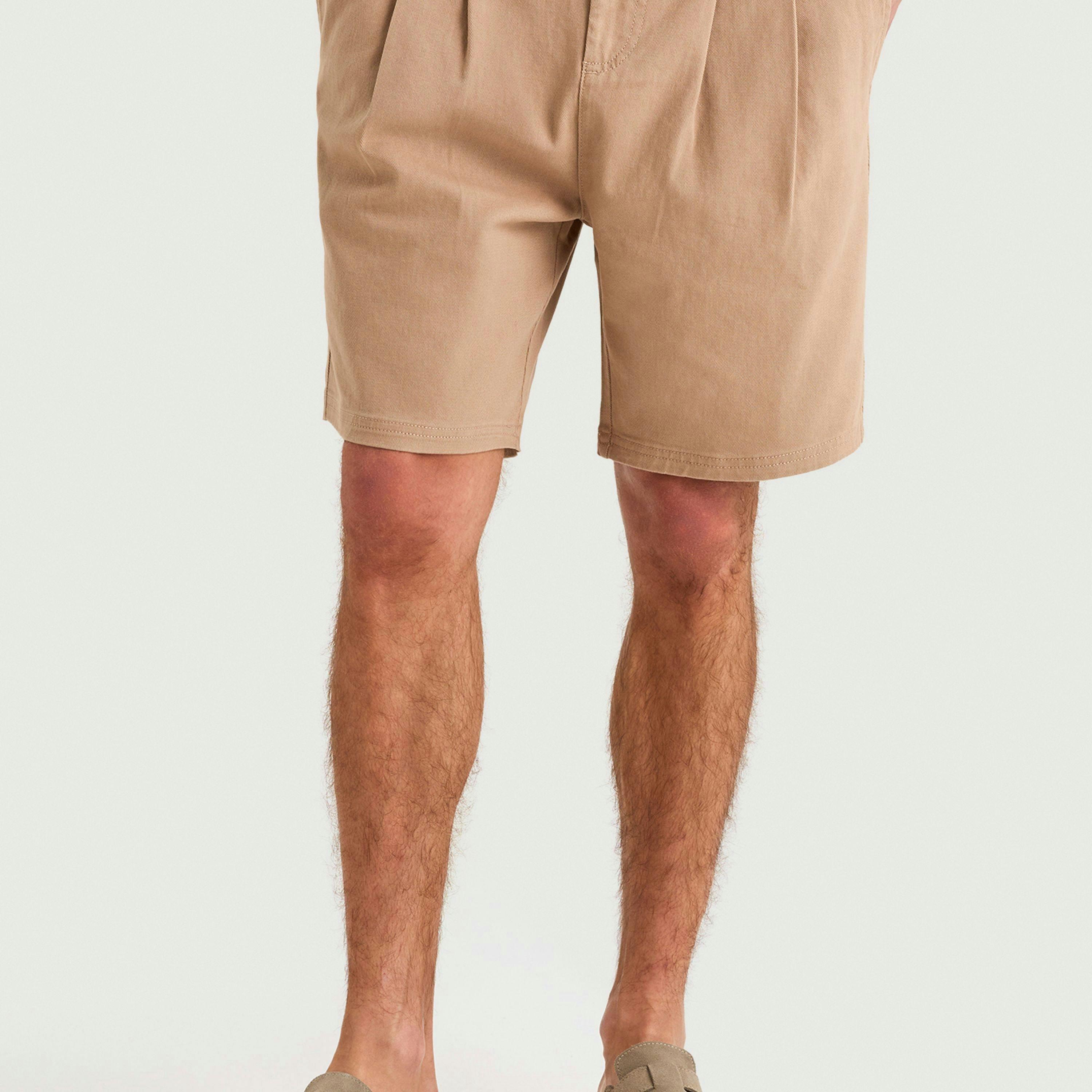 Rava Casual Short-Taupe , view 1 of 3