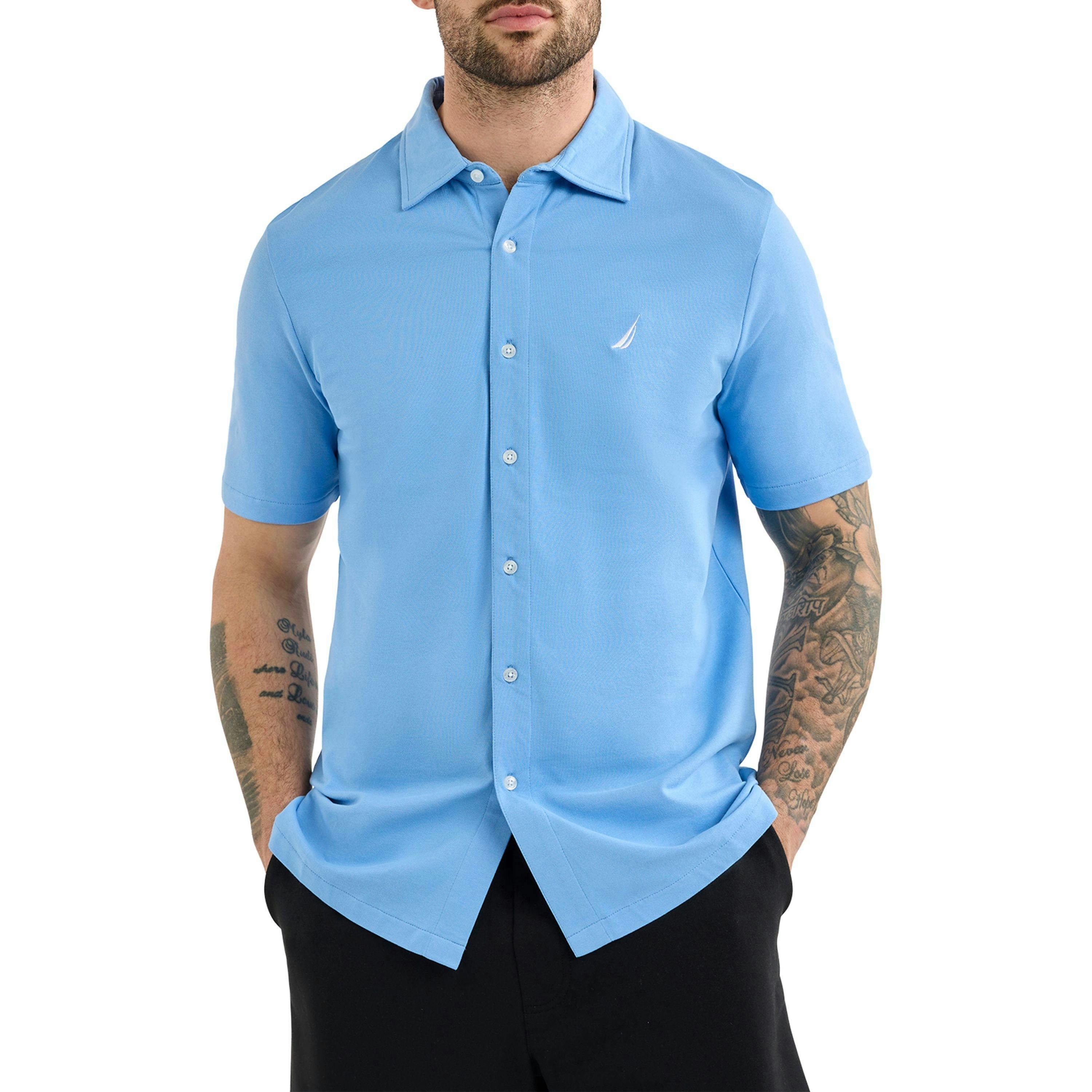 Melbury SS Shirt - Natural Blue , view 1 of 1