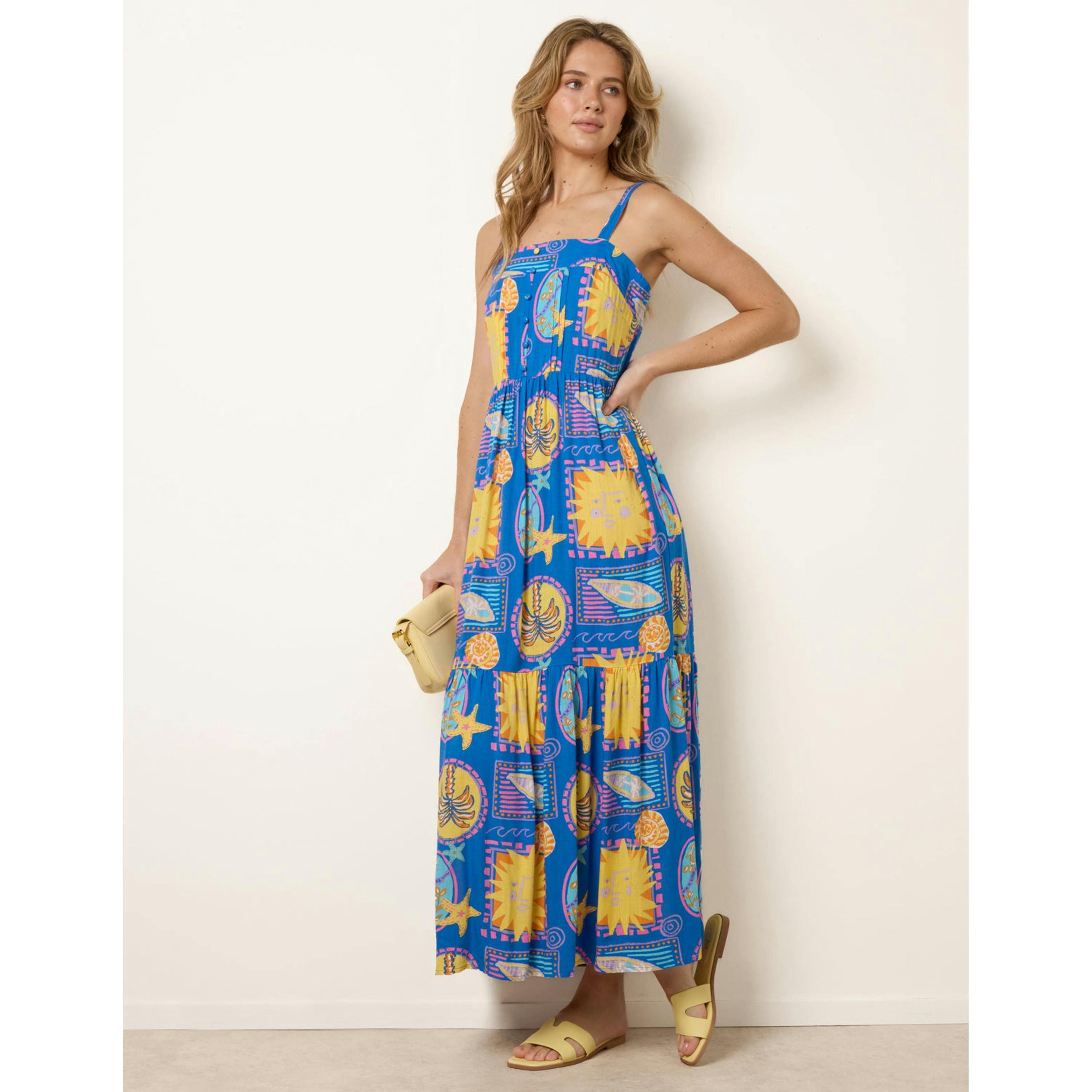 Blue Vanilla Vibrant Strappy Dress  in Blue , view 4 of 4
