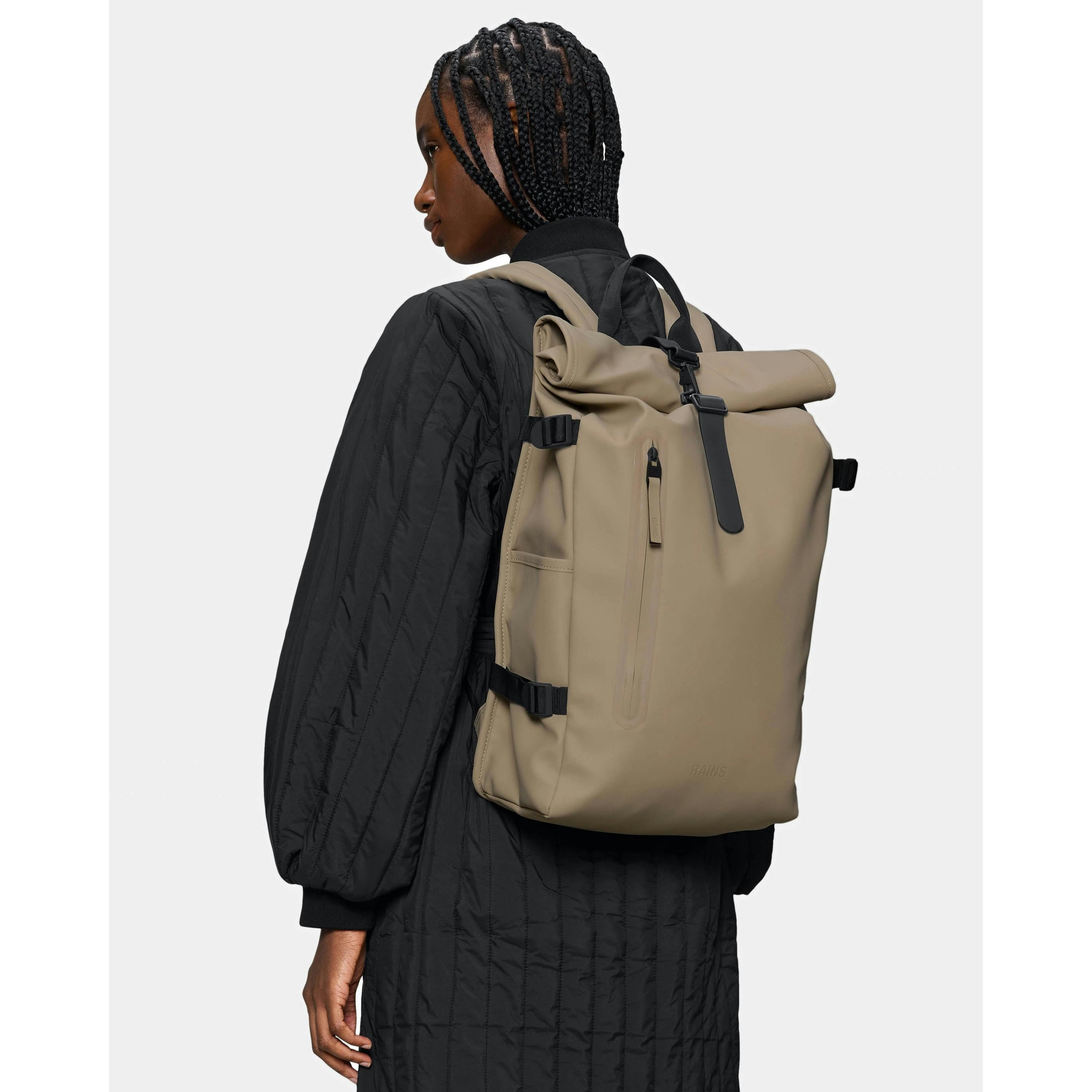 Rains Backpack  in Brown , view 1 of 5