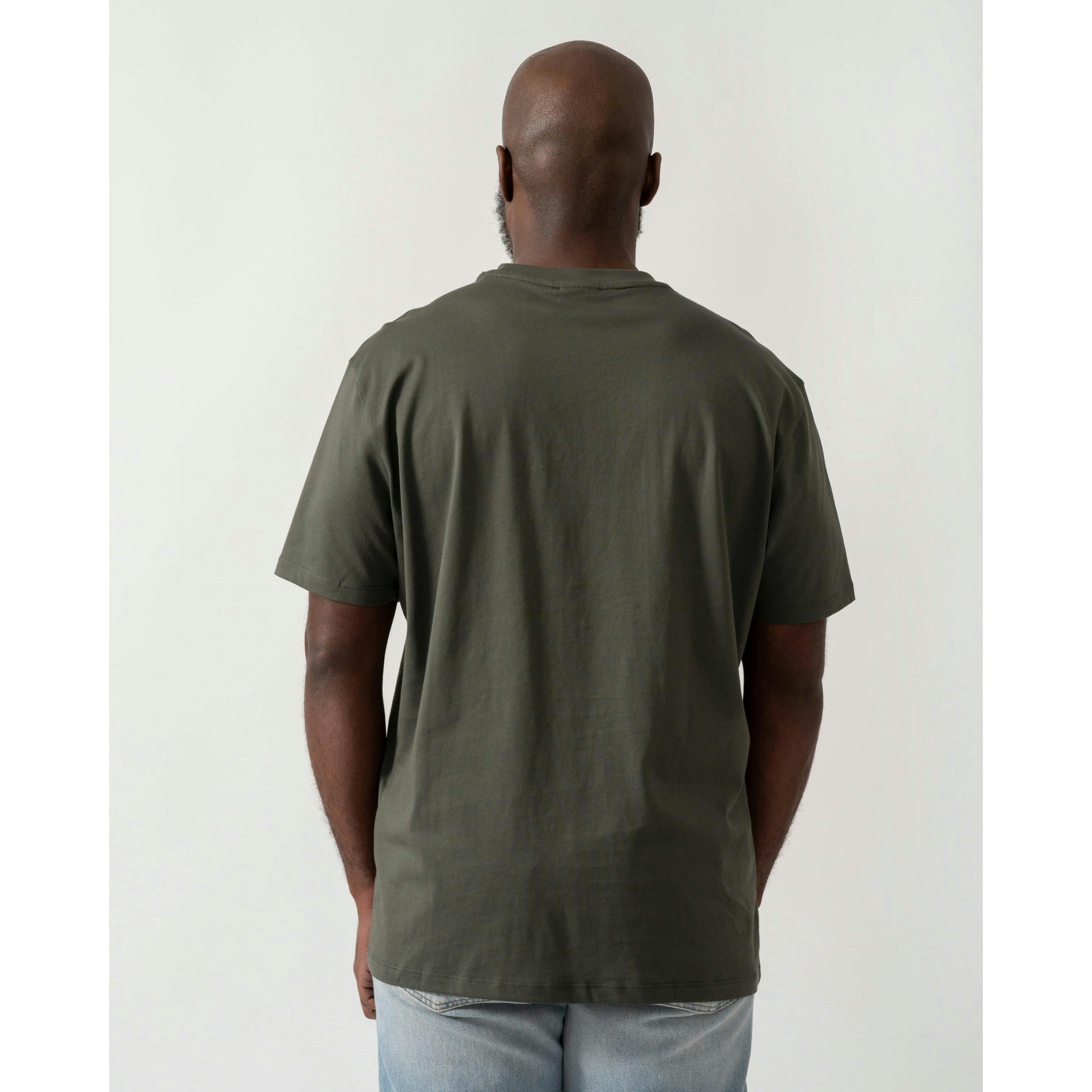 Armani Exchange Small Milano/New York Logo T-Shirt  in Grey , view 2 of 4