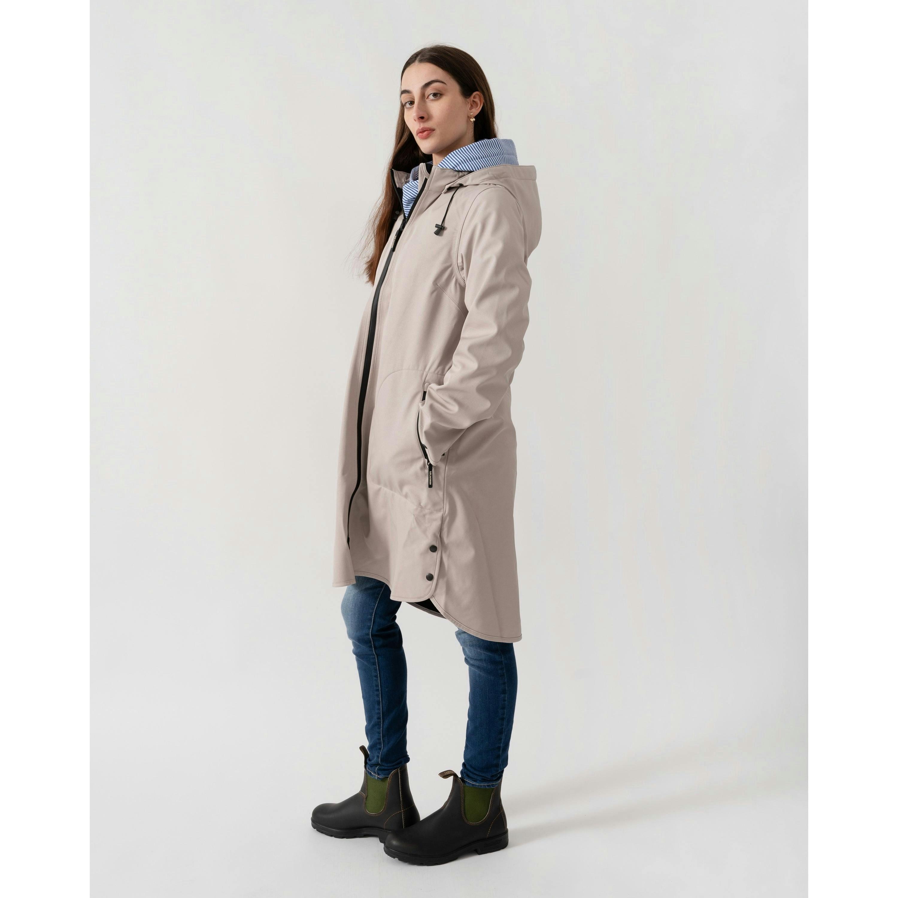 Isle Jacobsen Raincoat  in Grey , view 3 of 6