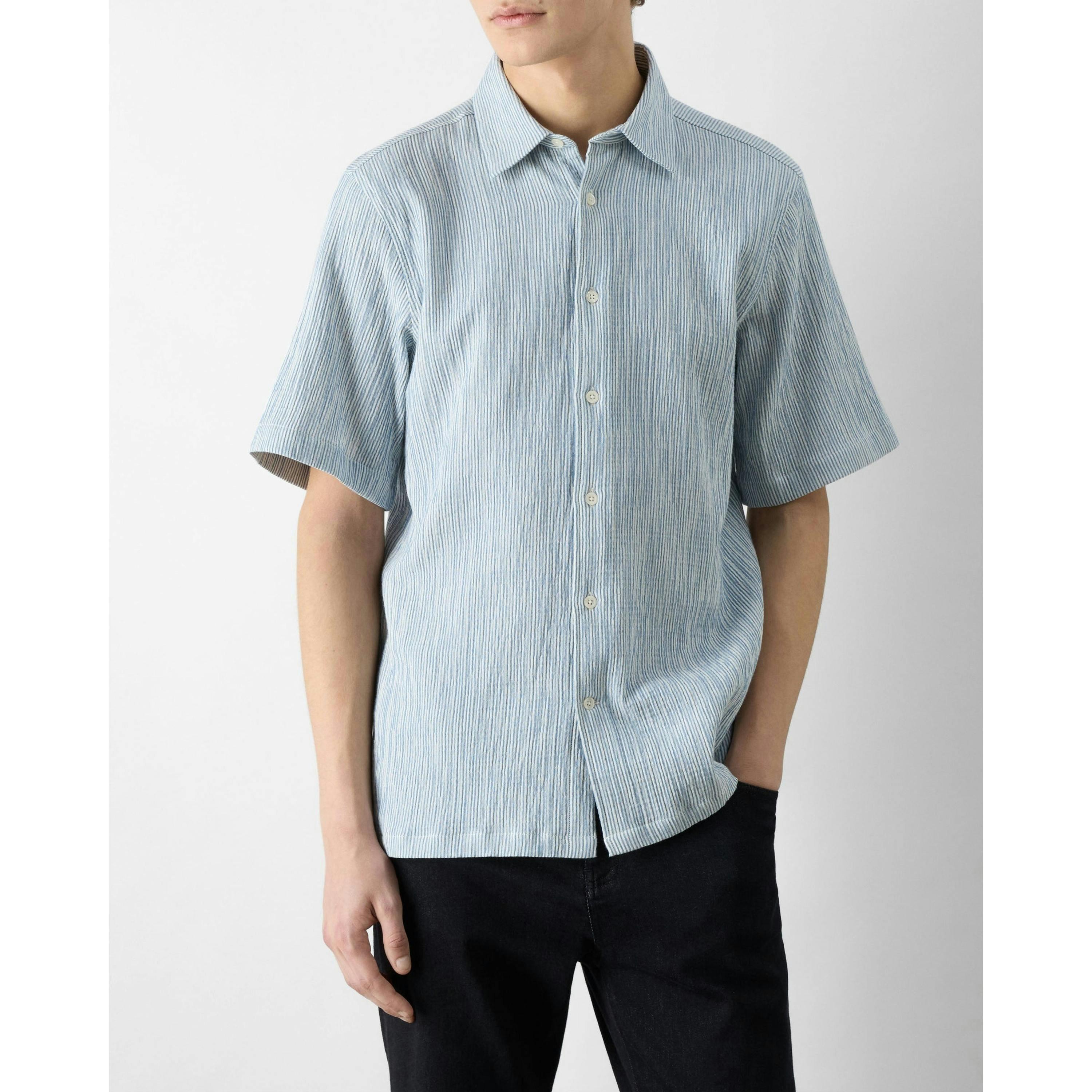 Oliver Sweeney Striped Shirt  in Grey , view 1 of 3