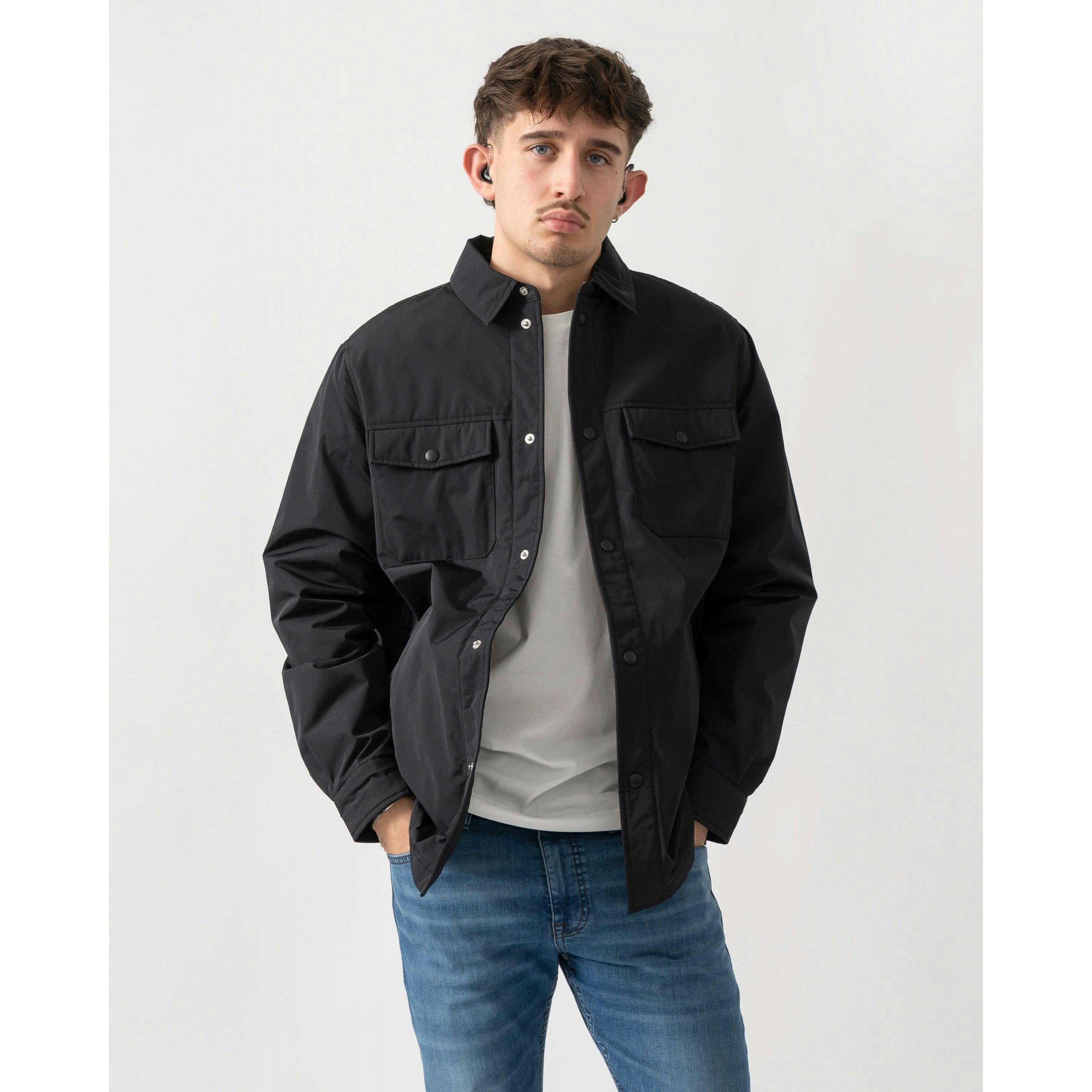 Armani Exchange Overshirts  in Black , view 1 of 4