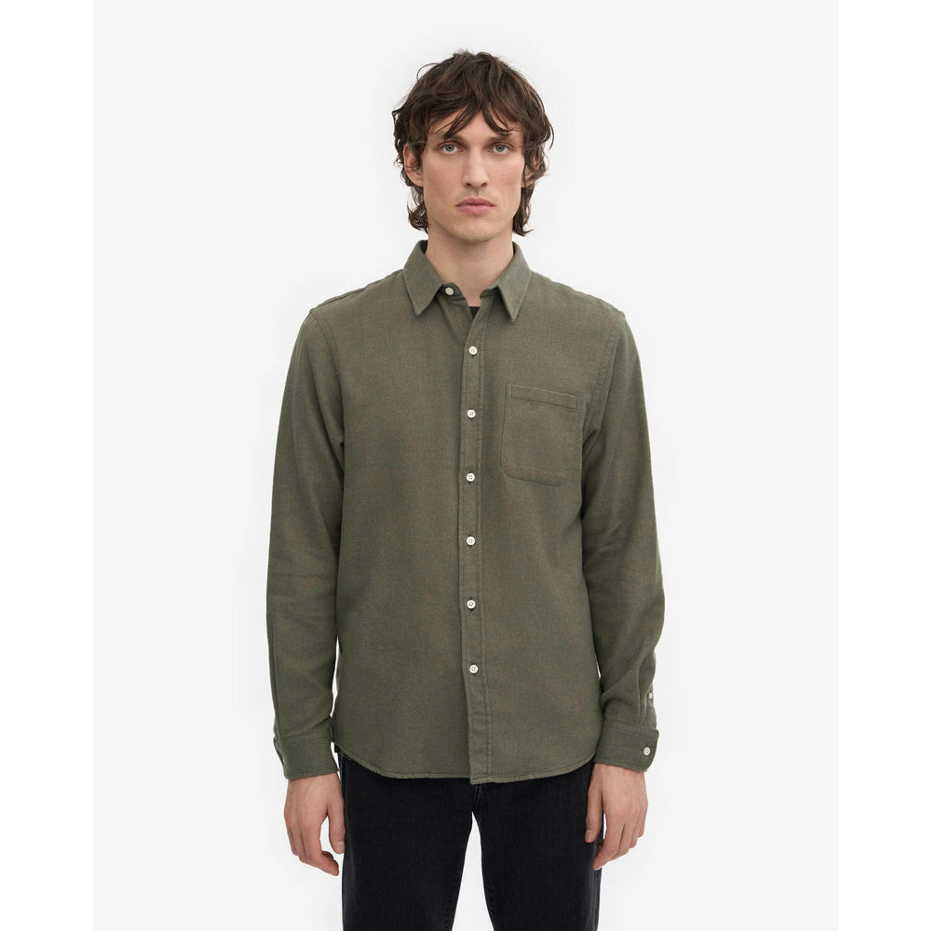 Colourful Standard Flannel Shirt  in Green , view 1 of 5