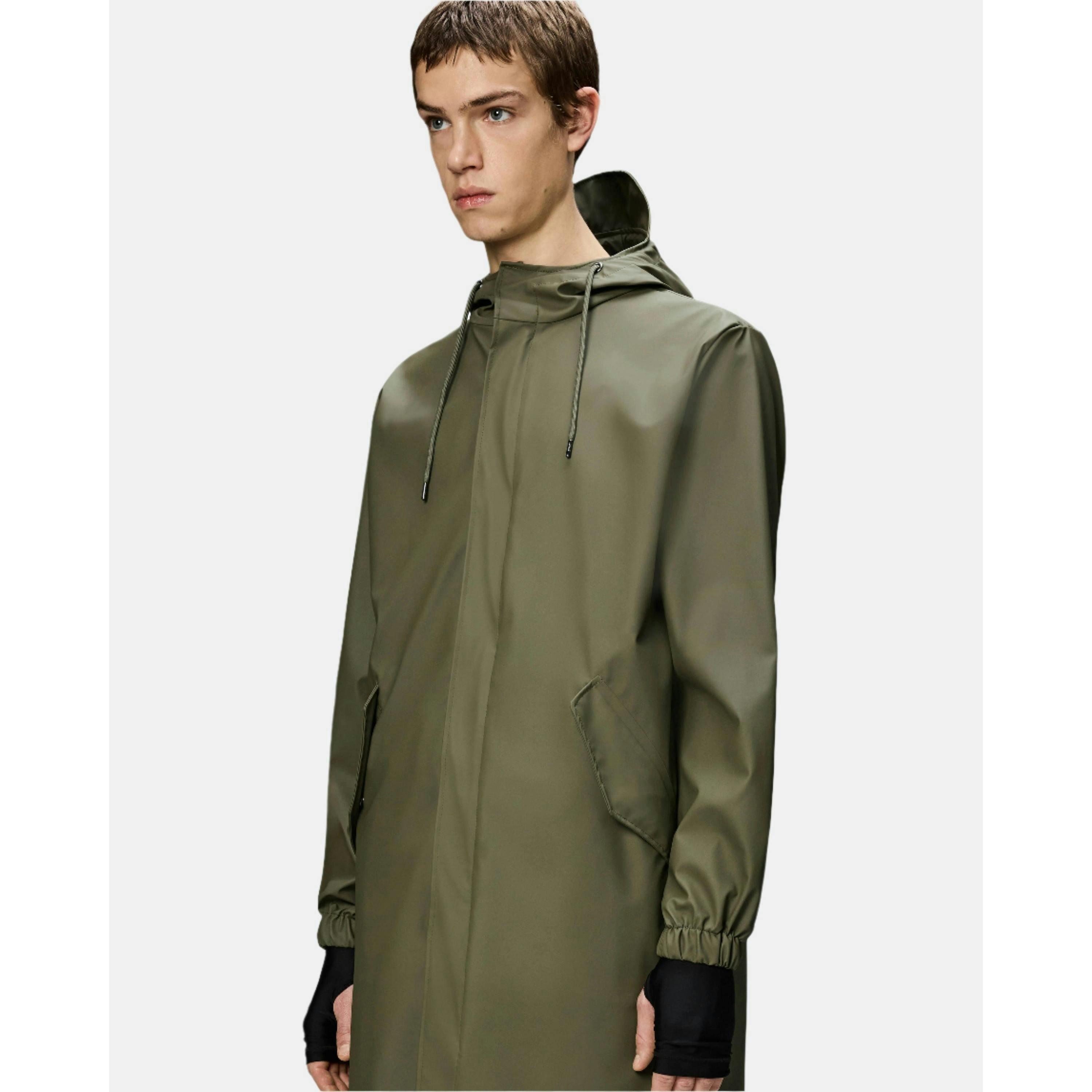 Rains Raincoat  in Green , view 4 of 6