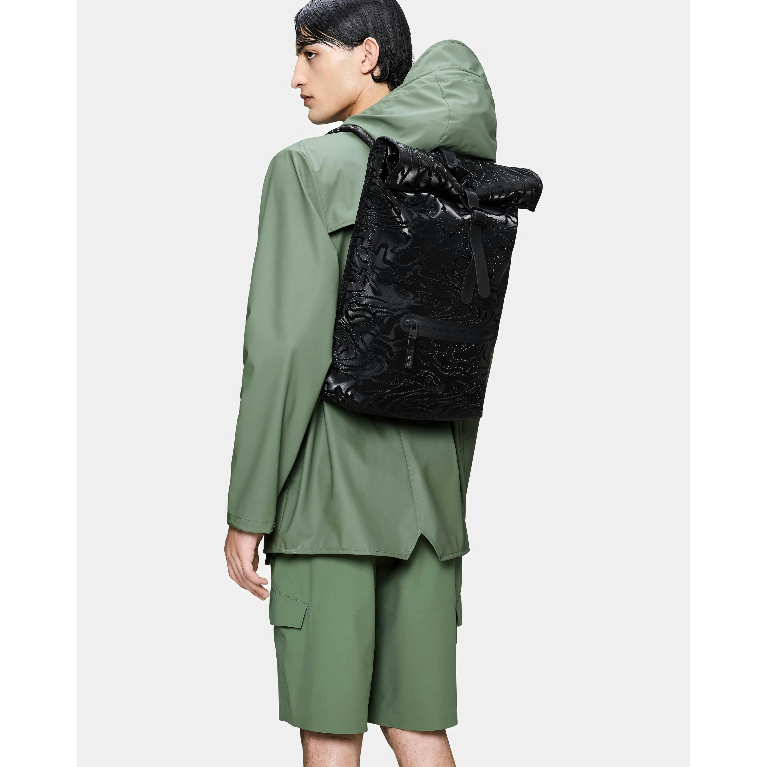 Rains Backpack  in Black , view 1 of 5
