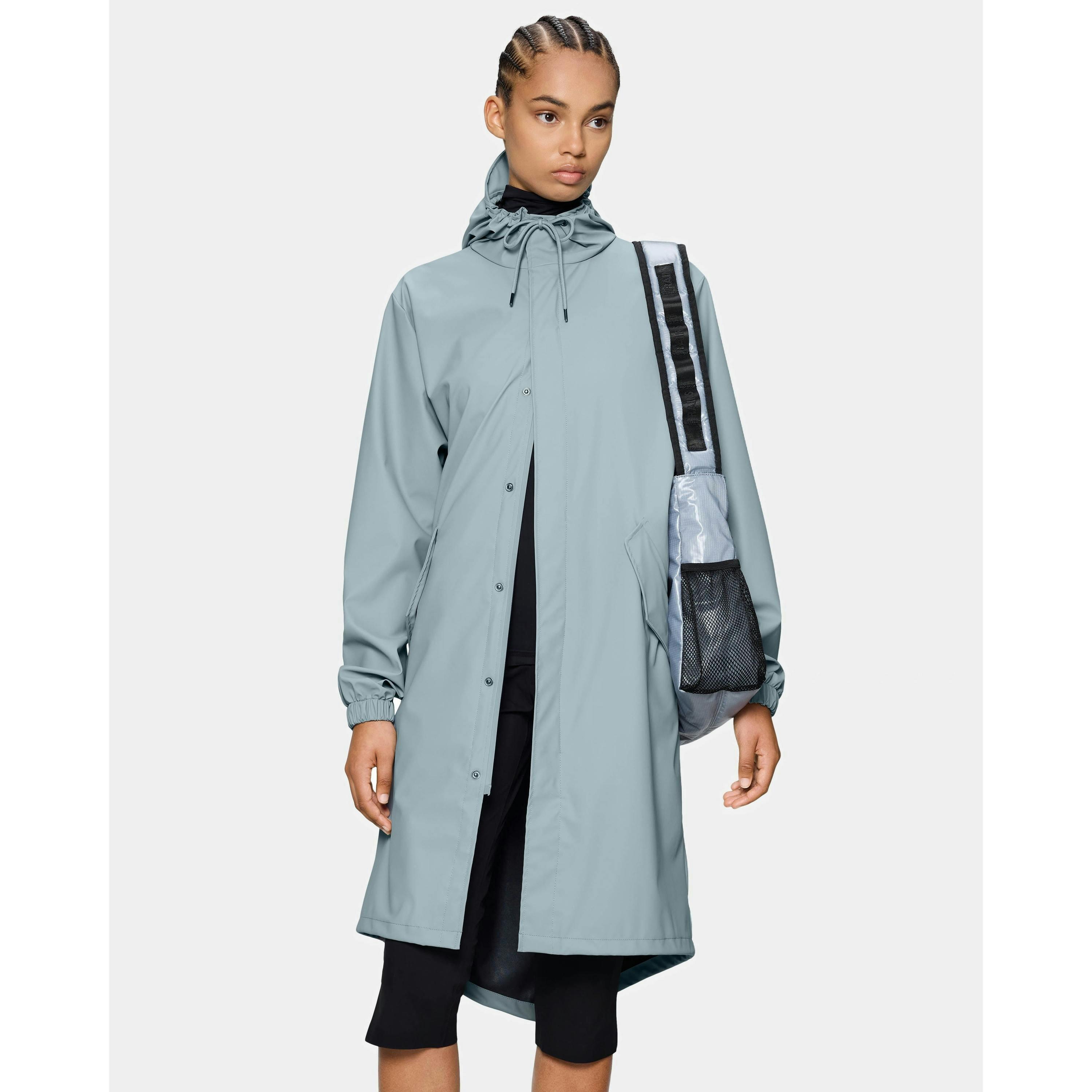 Rains Parka  in Silver , view 5 of 6