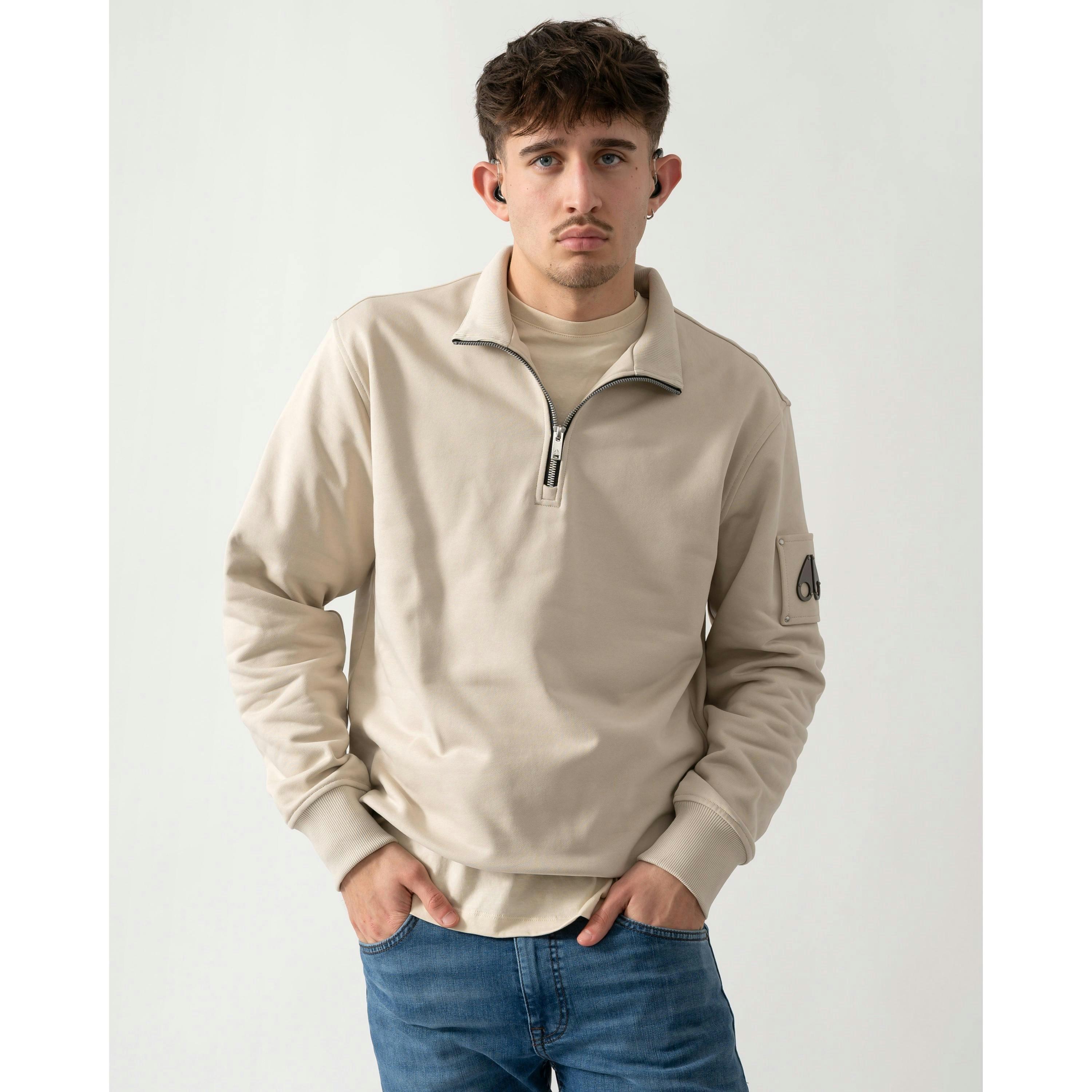 Moose Knuckles Sweatshirt  in Beige , view 1 of 4