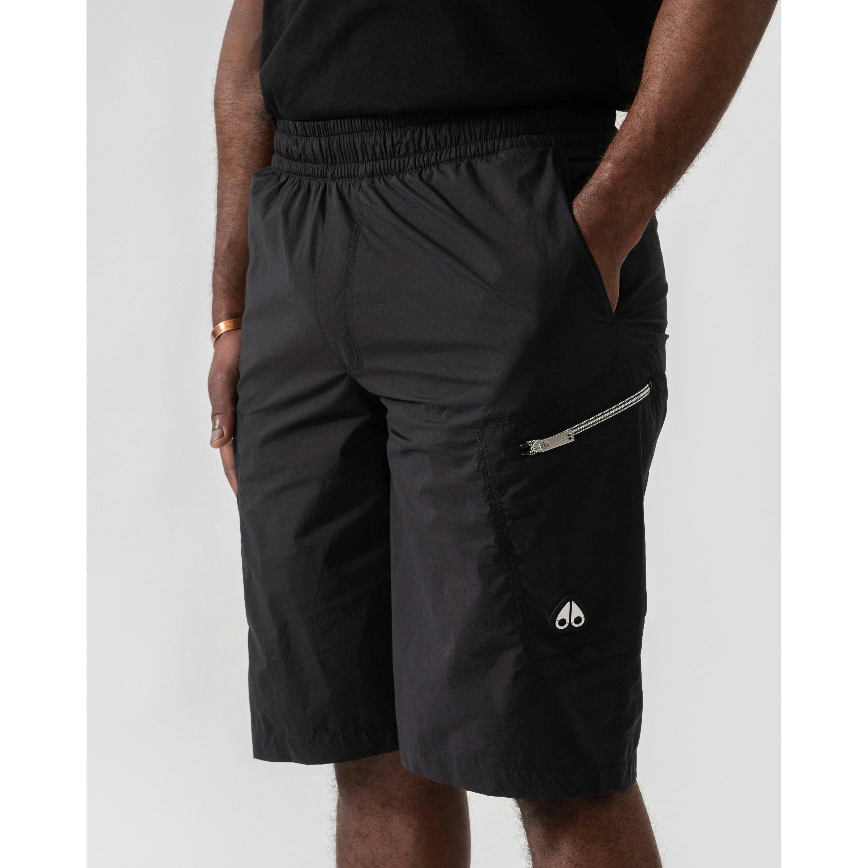 Moose Knuckles Cargo Shorts  in Black , view 3 of 4