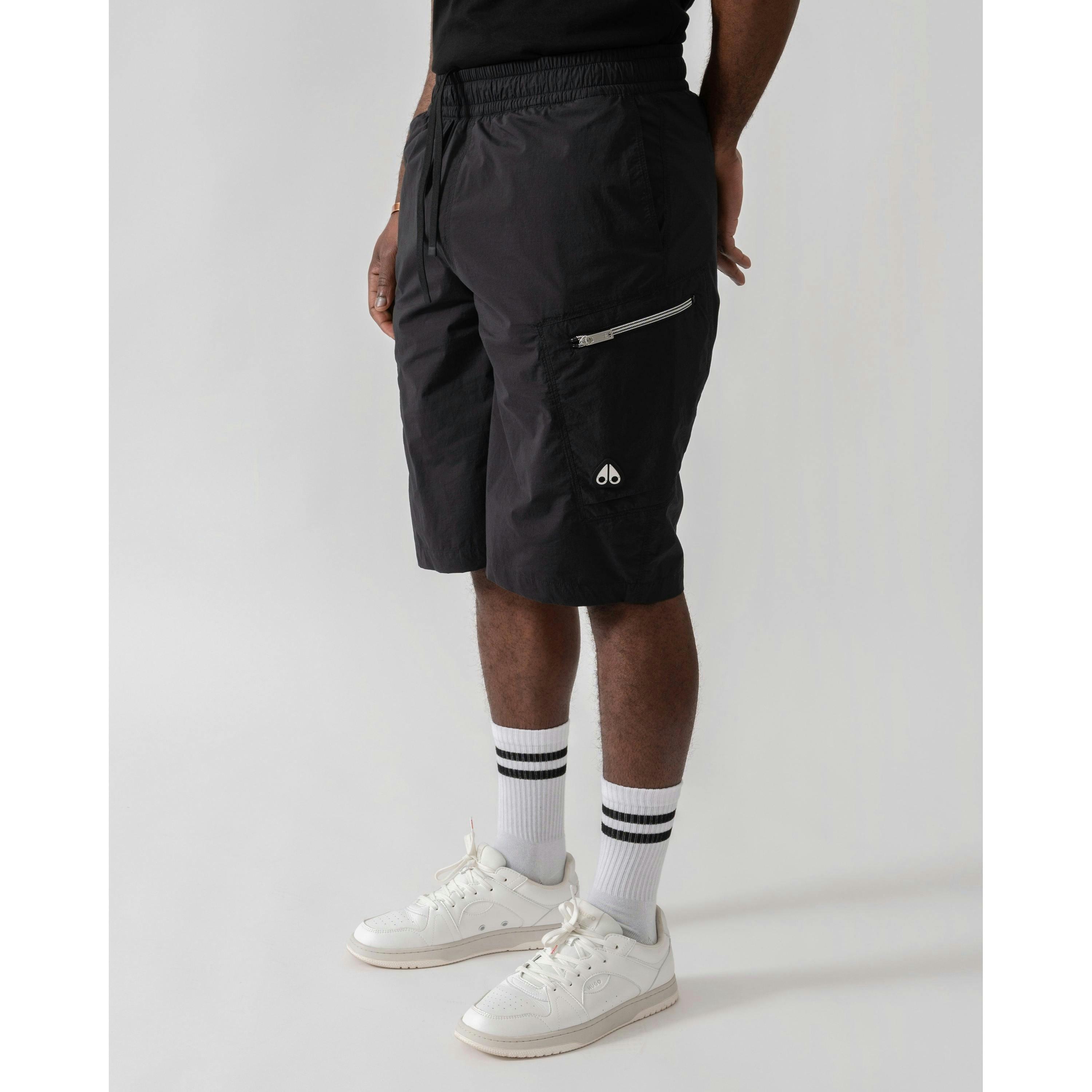 Moose Knuckles Cargo Shorts  in Black , view 4 of 4