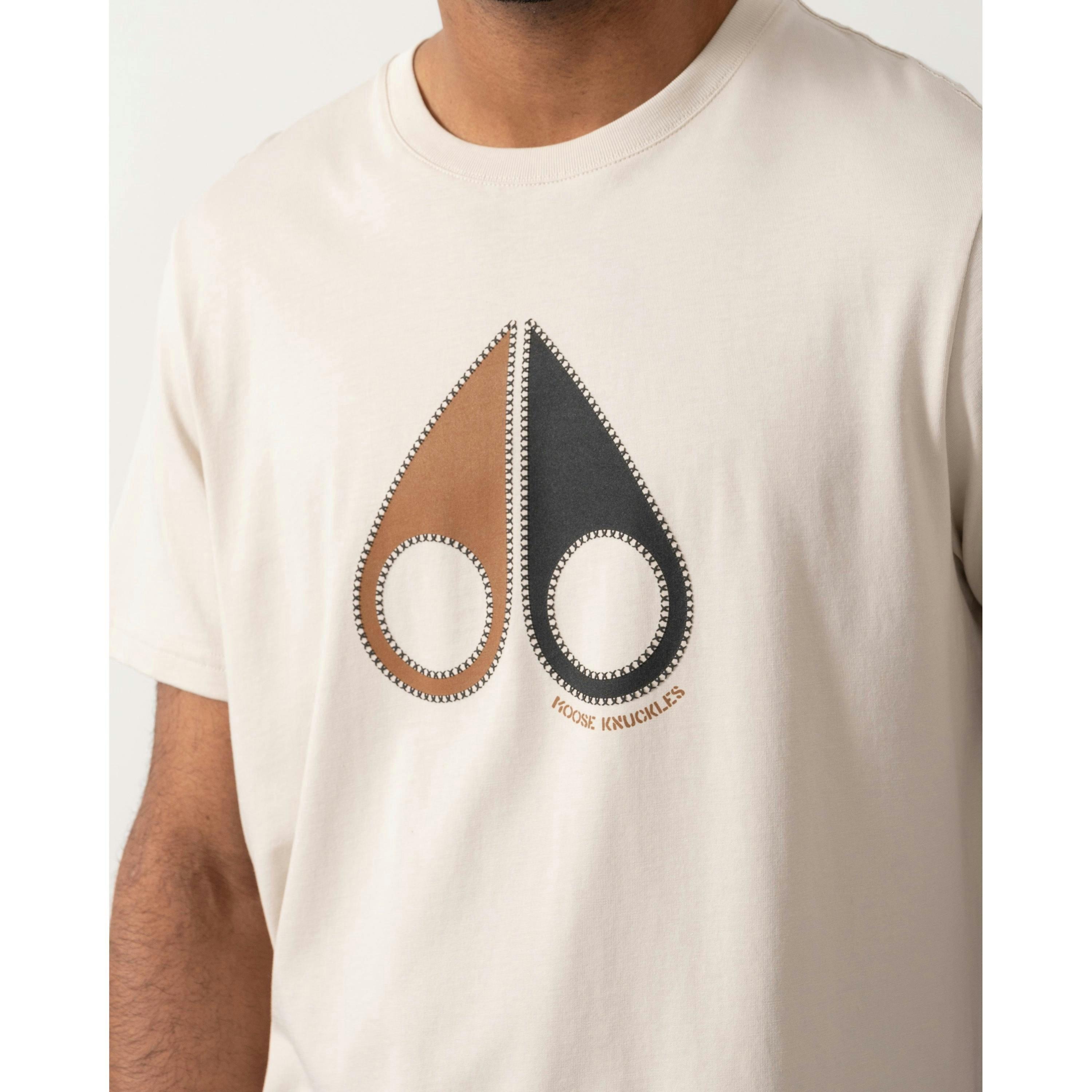 Moose Knuckles T-Shirt  in Beige , view 2 of 4