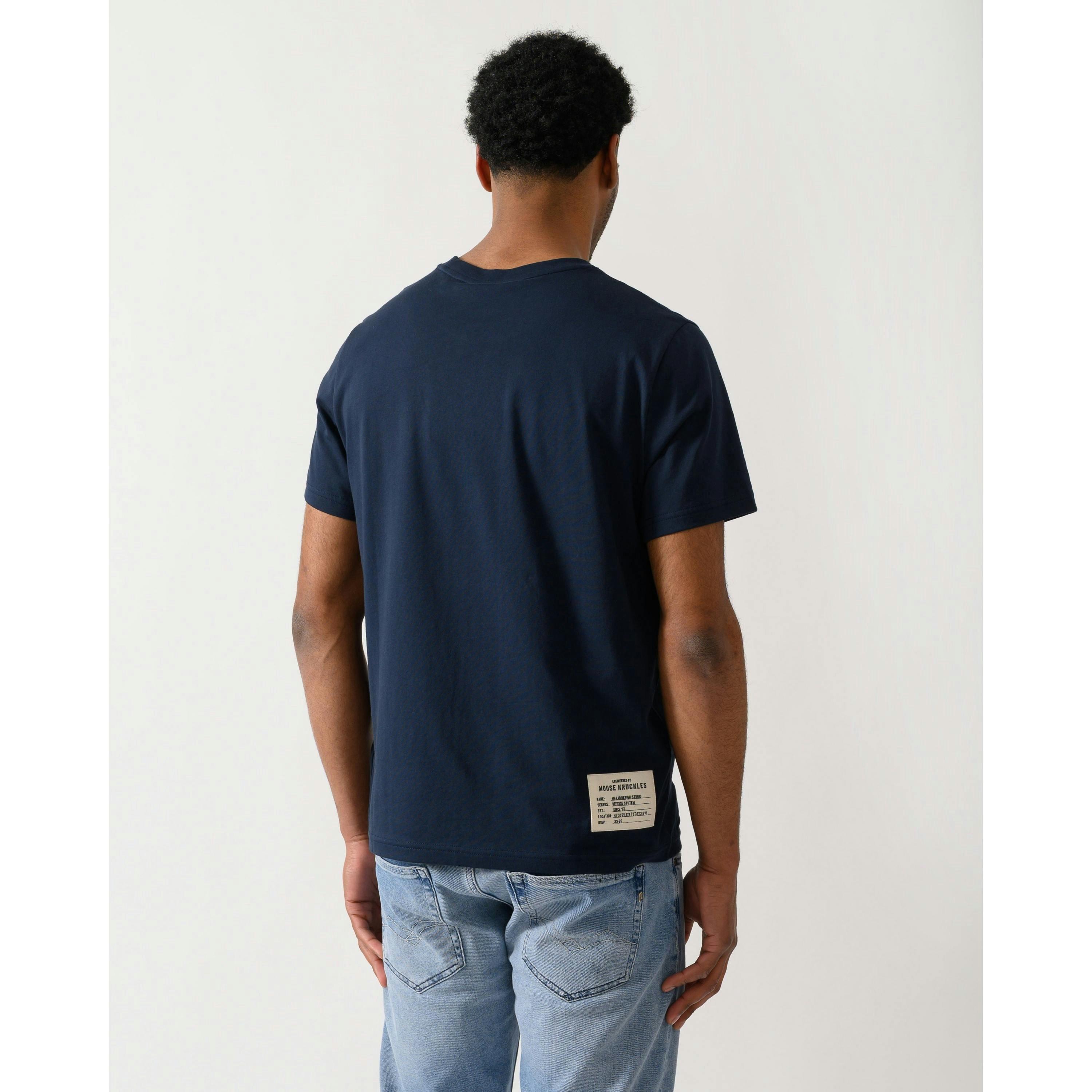 Moose Knuckles T-Shirt  in Blue , view 2 of 5