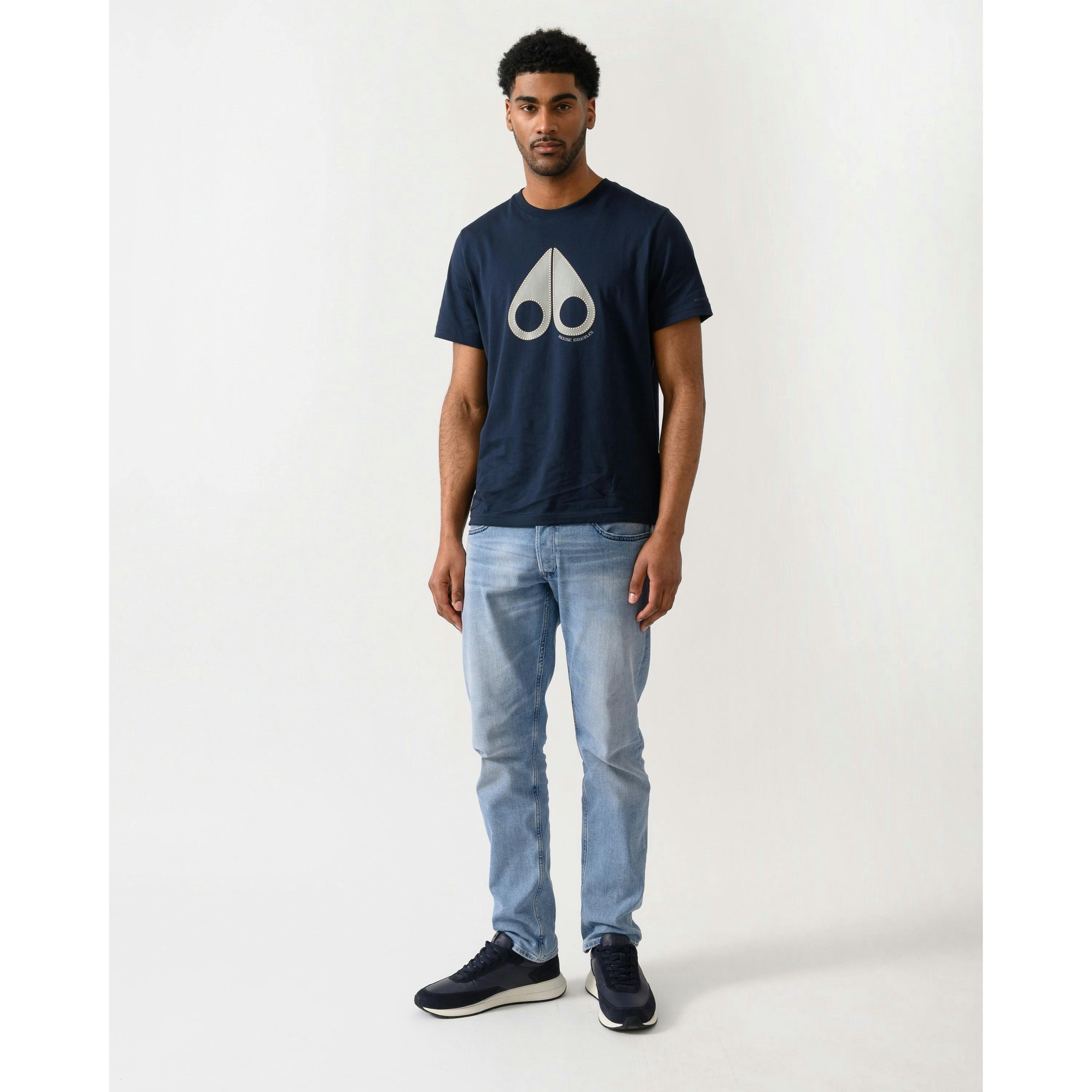 Moose Knuckles T-Shirt  in Blue , view 4 of 5