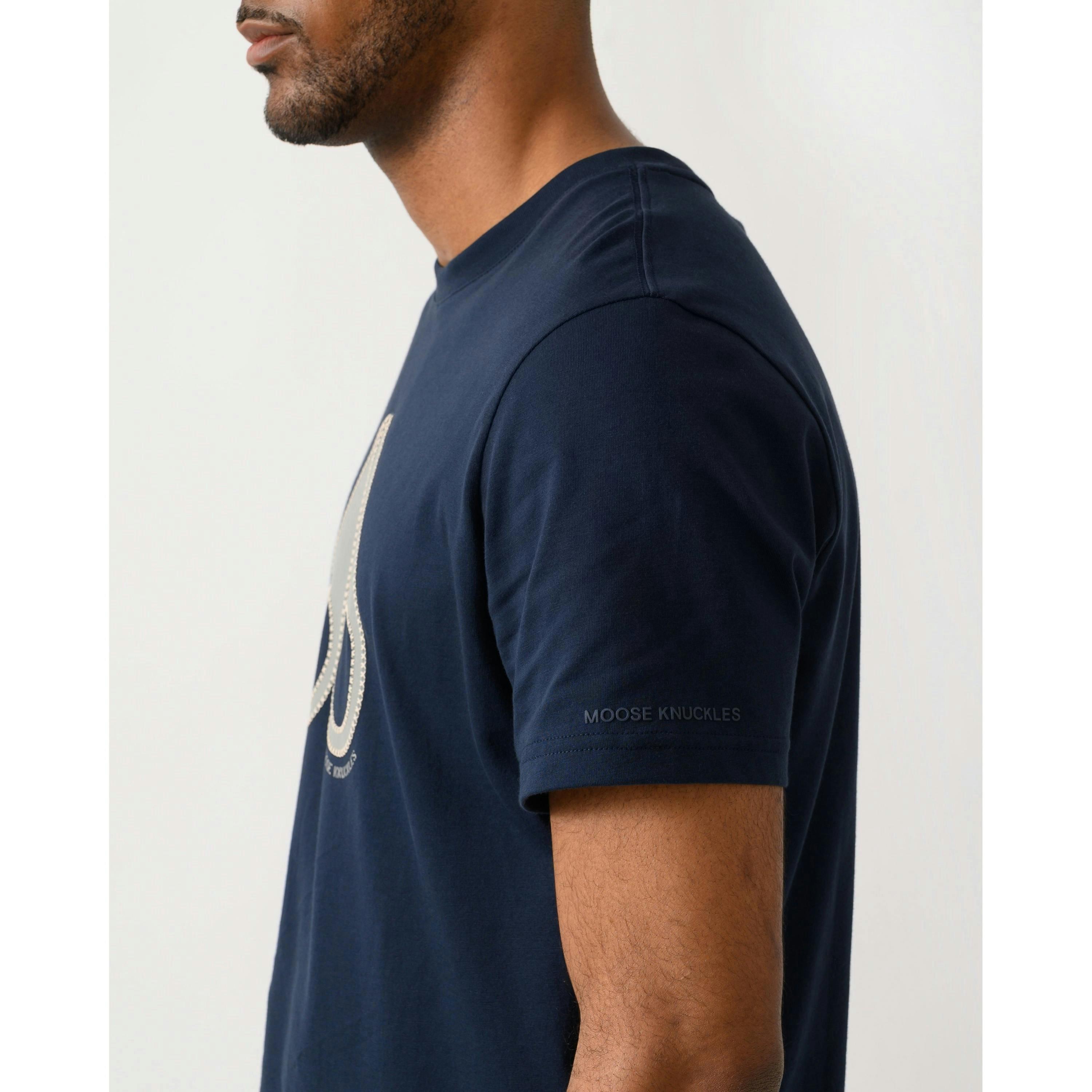 Moose Knuckles T-Shirt  in Blue , view 5 of 5