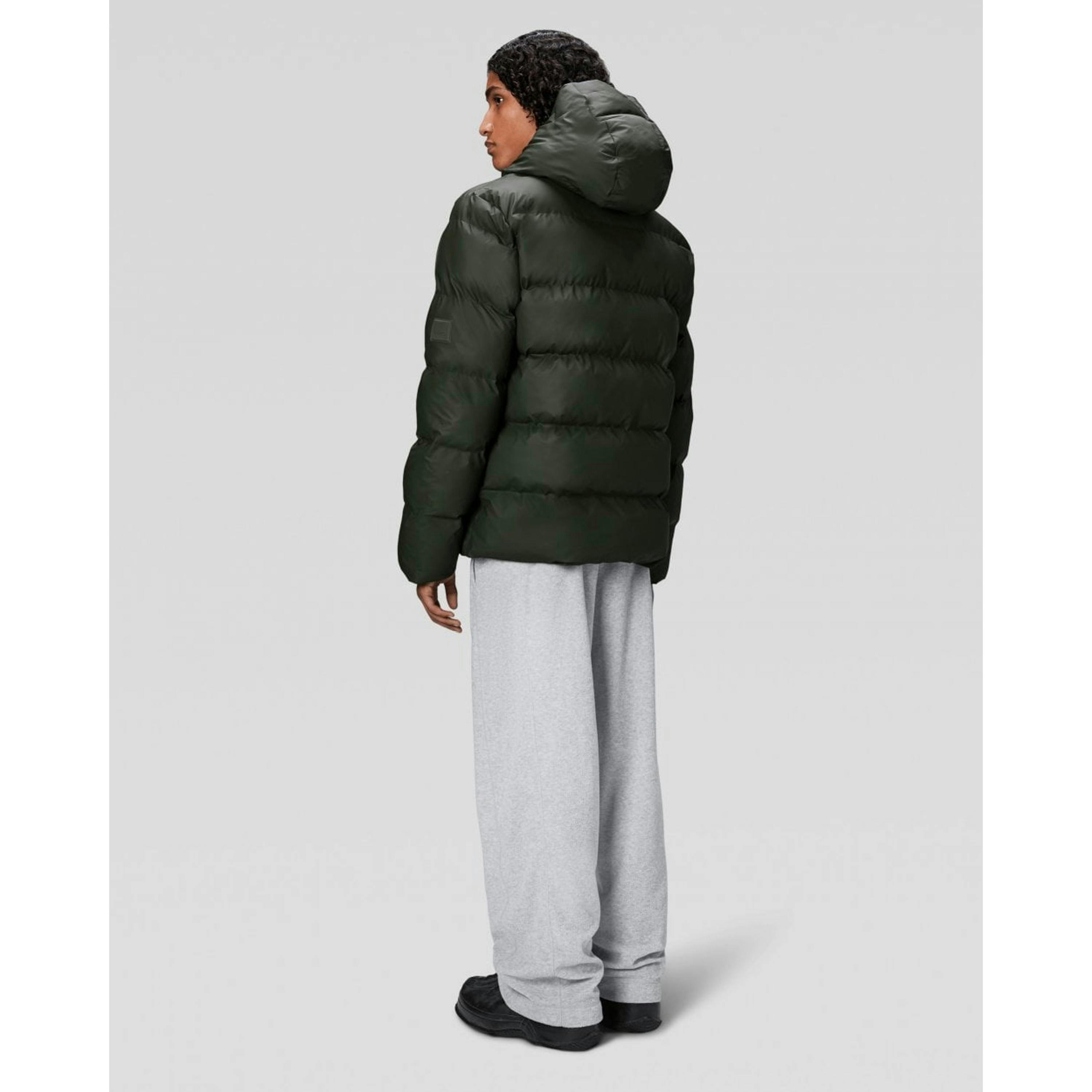 Rains Puffer Jacket  in Green , view 2 of 3