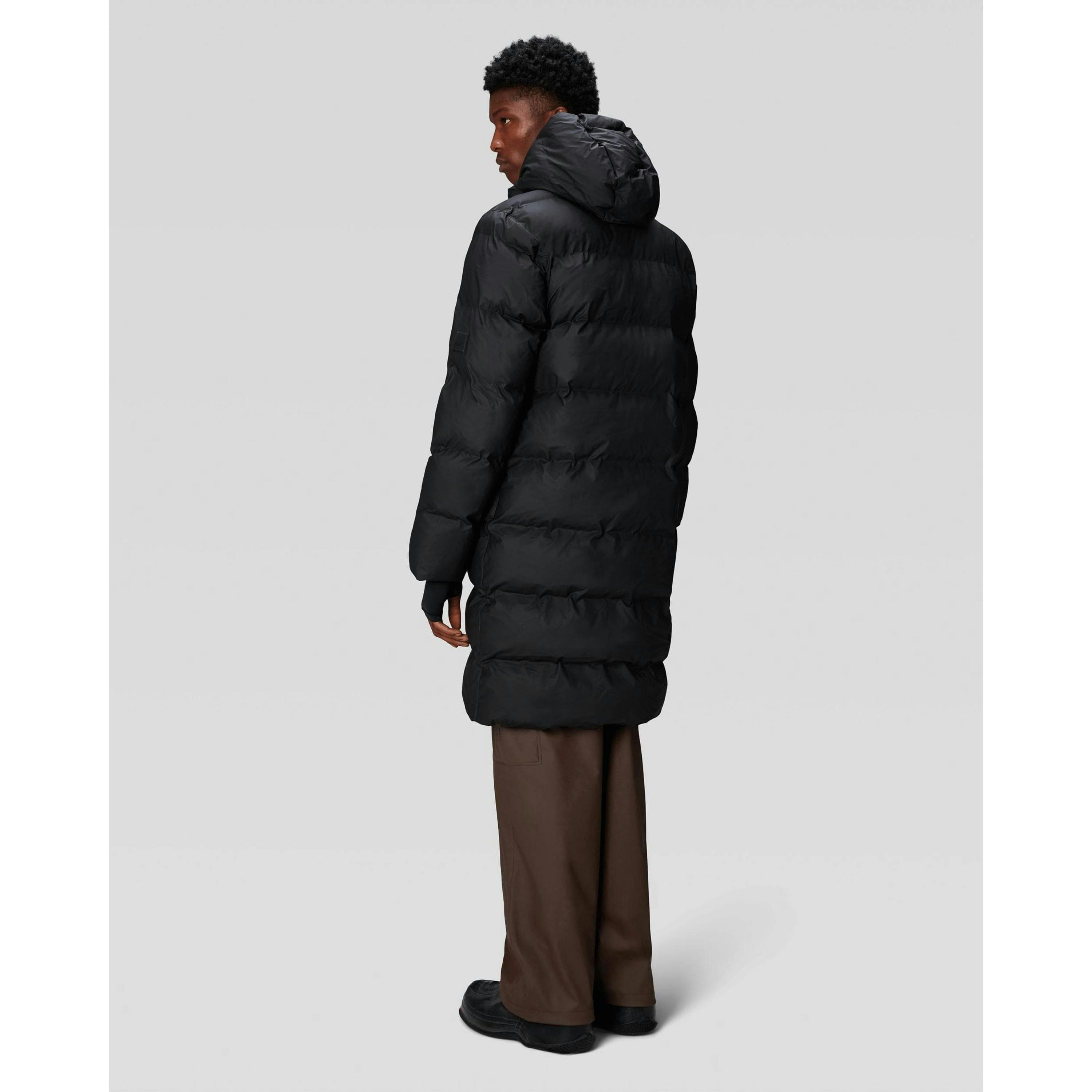 Rains Puffer Jacket  in Black , view 2 of 6
