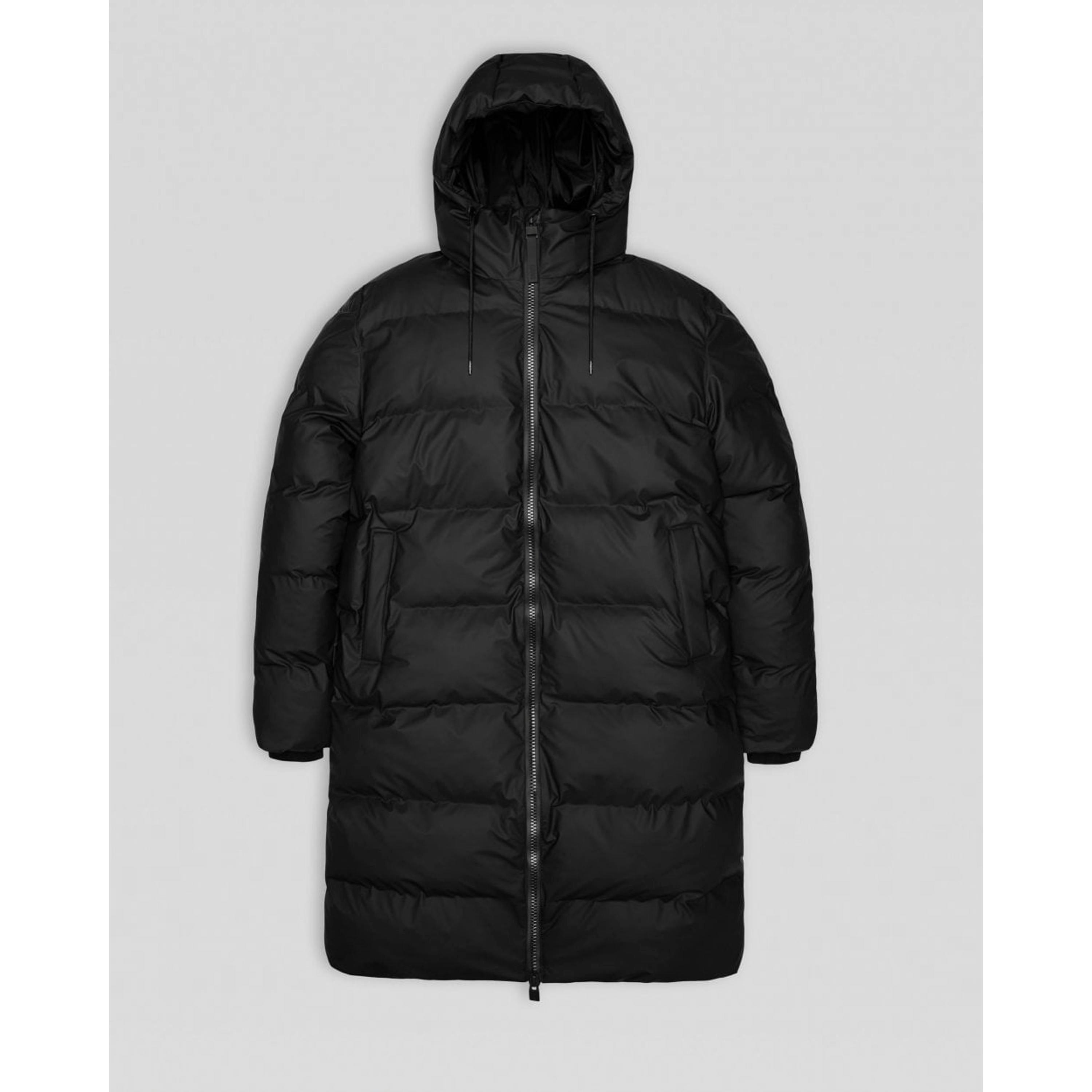 Rains Puffer Jacket  in Black , view 4 of 6